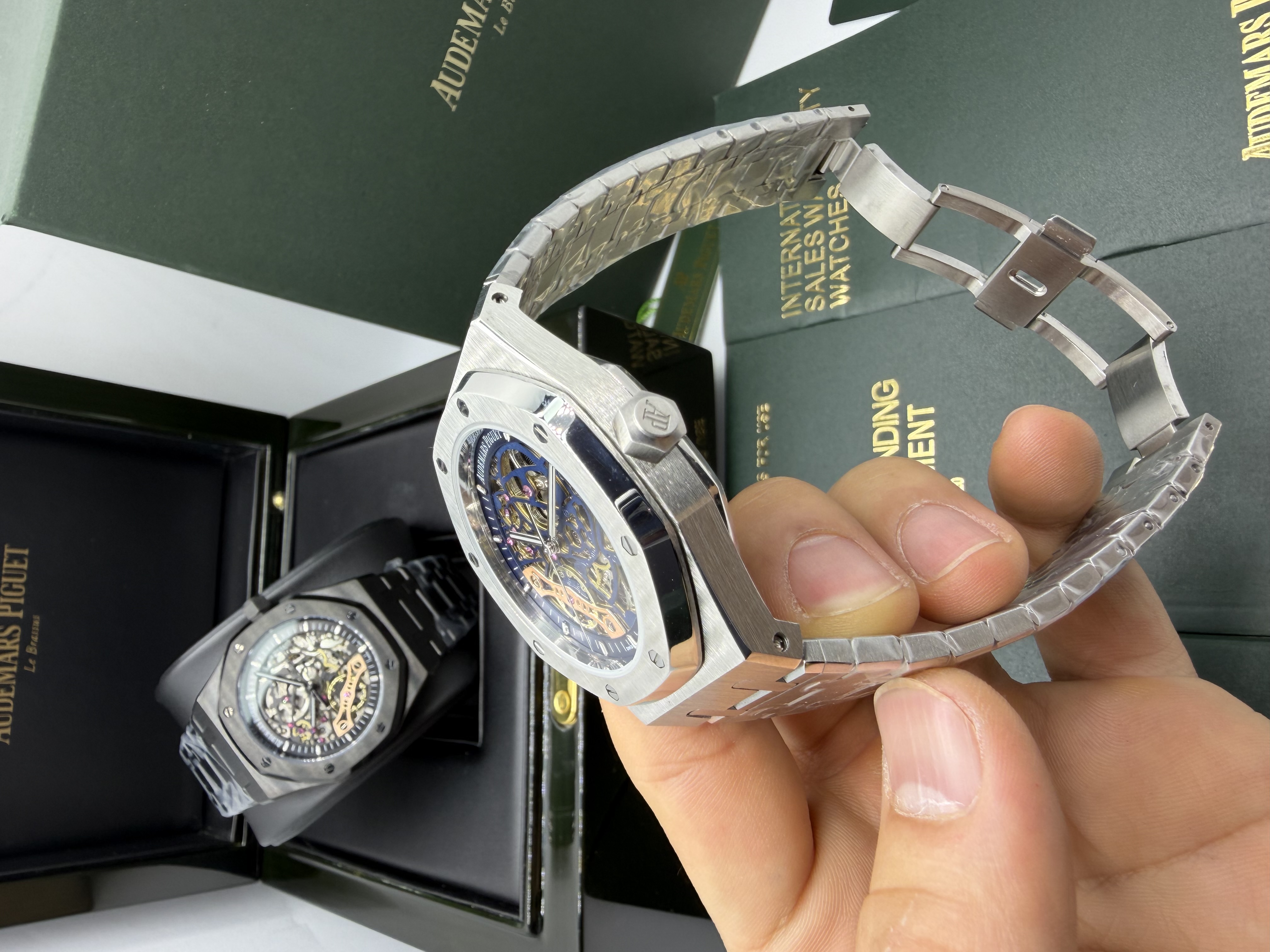 Audemars Piguet Royal Oak Esqueleto azul