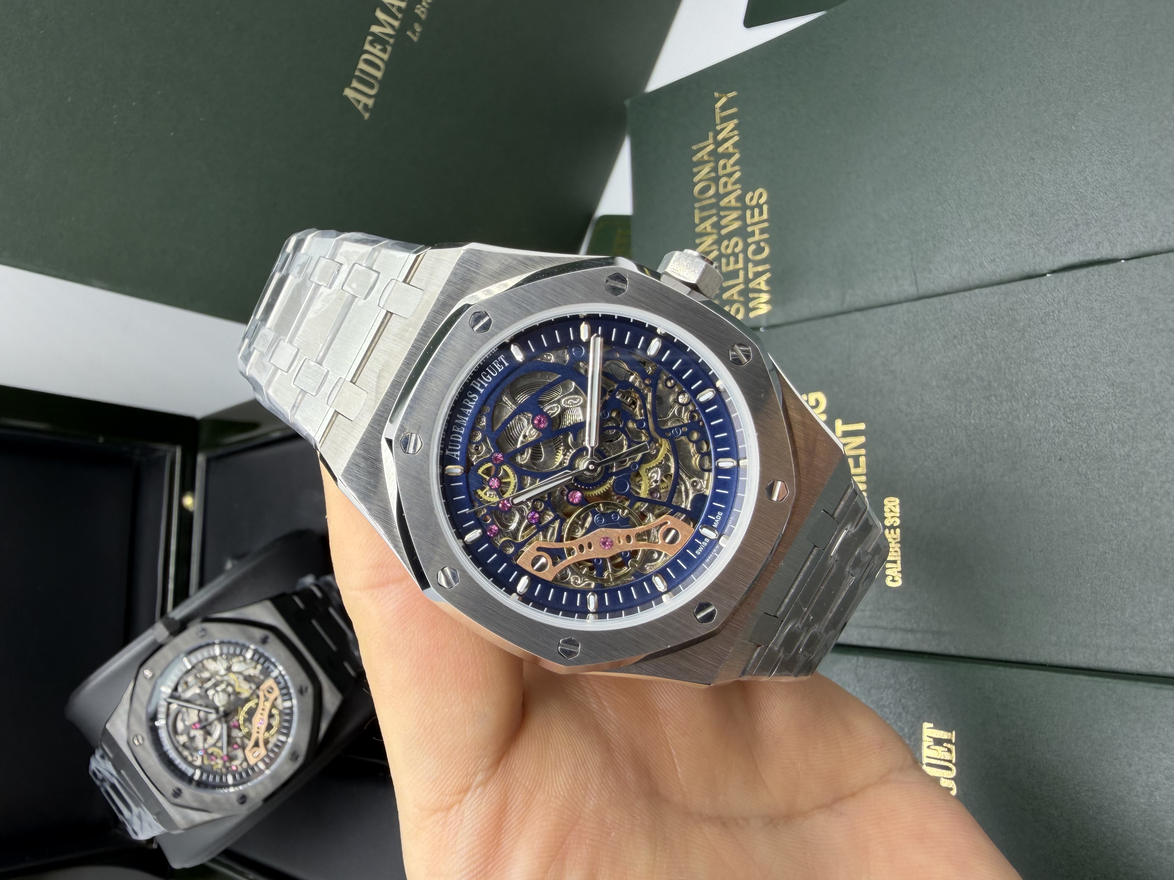 Audemars Piguet Royal Oak Esqueleto azul
