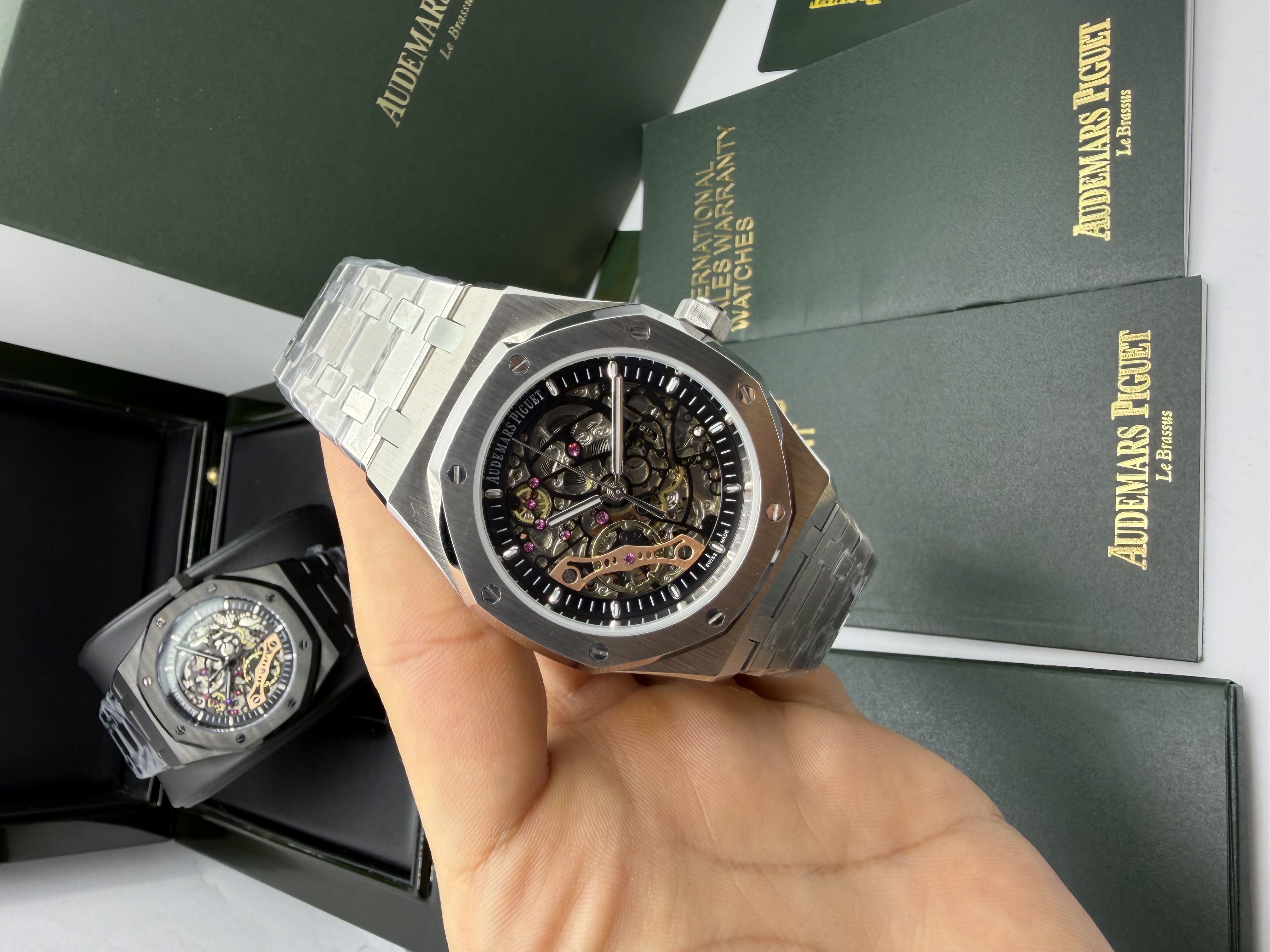 Audemars Piguet Royal Oak esqueleto preto