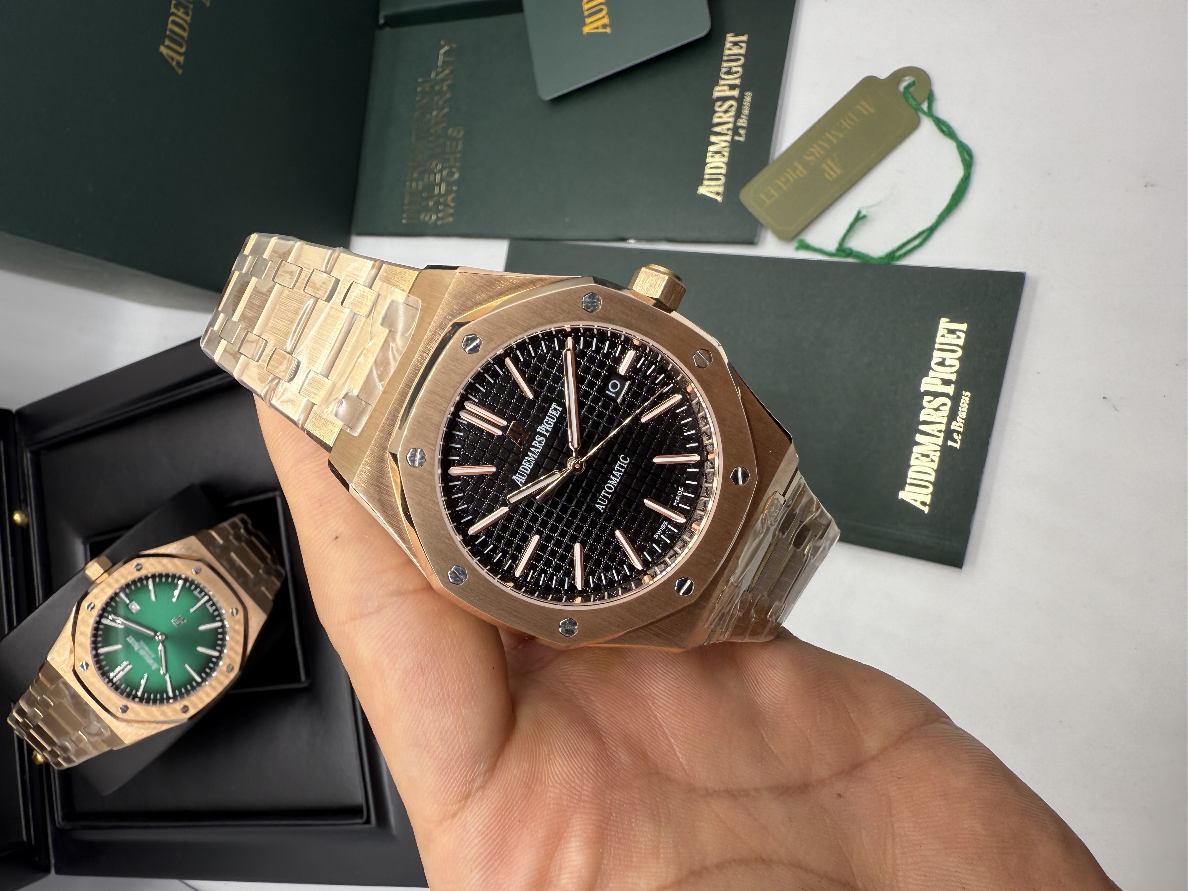 Audemars Piguet Royal Oak dial Preto Full Rosê