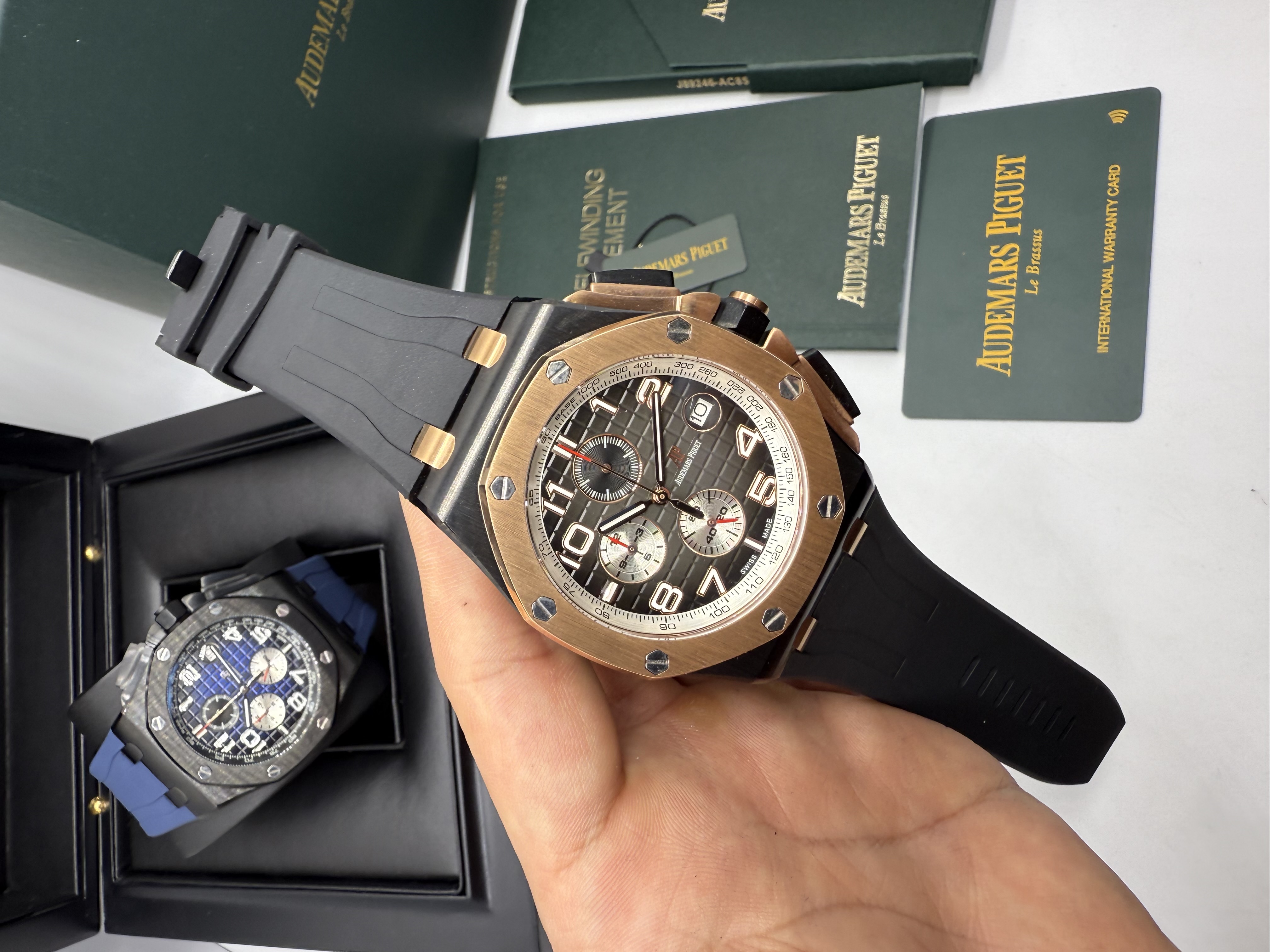 Audemars Piguet Royal Oak Offshore Cronógrafo Rosê e Preto