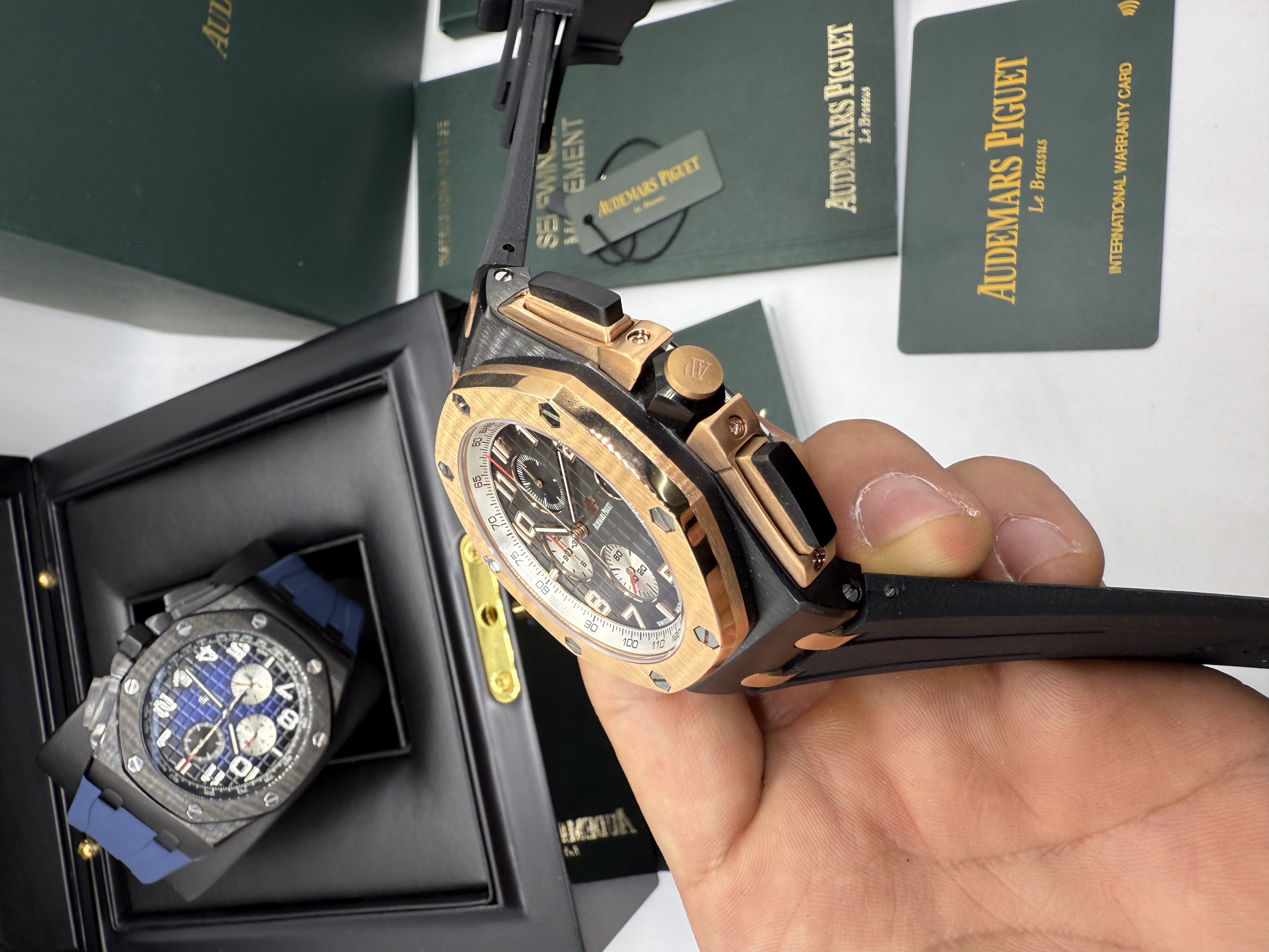 Audemars Piguet Royal Oak Offshore Cronógrafo Rosê e Preto