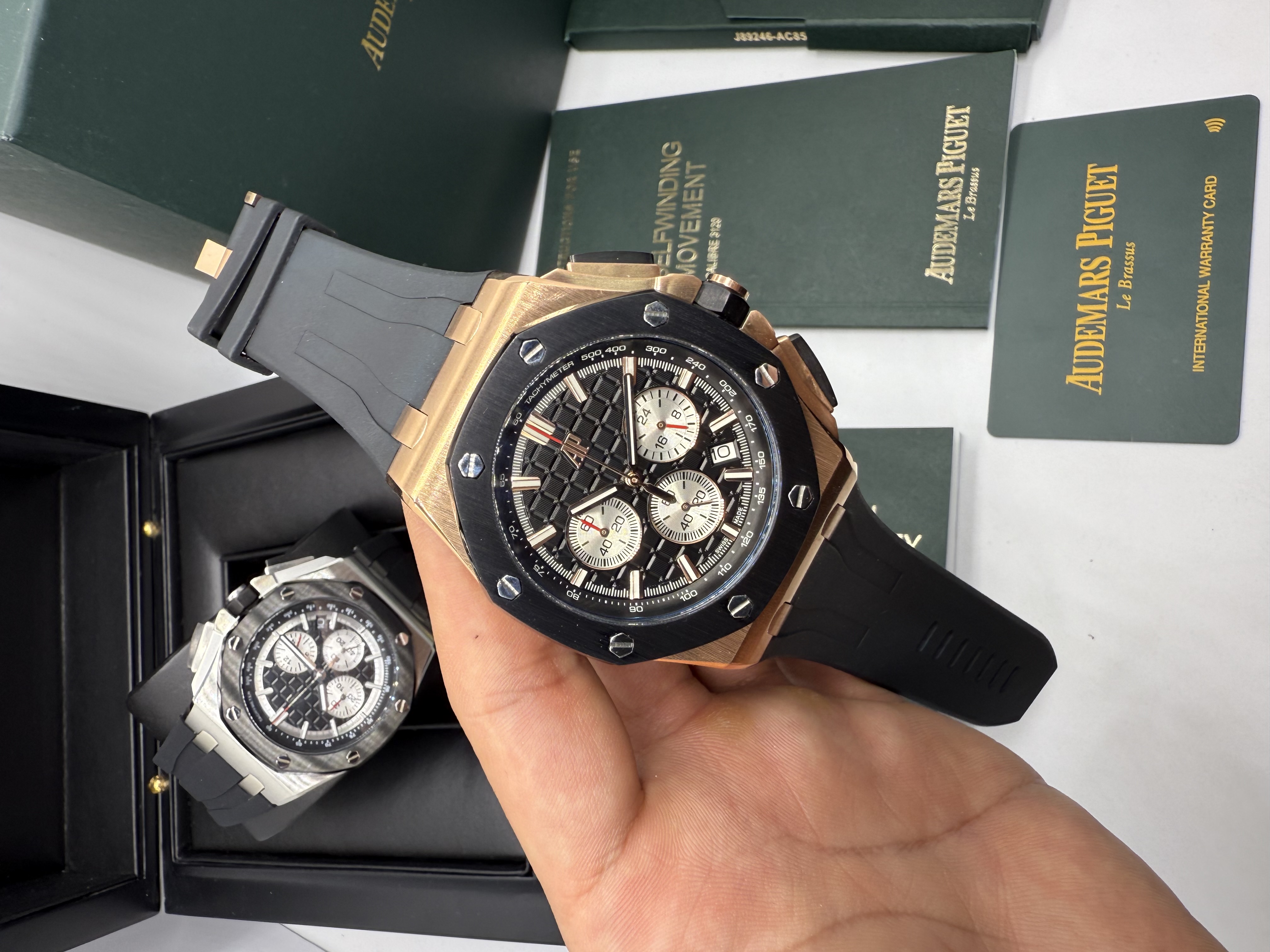 Audemars Piguet Royal Oak Offshore Cronógrafo Rosê e Preto
