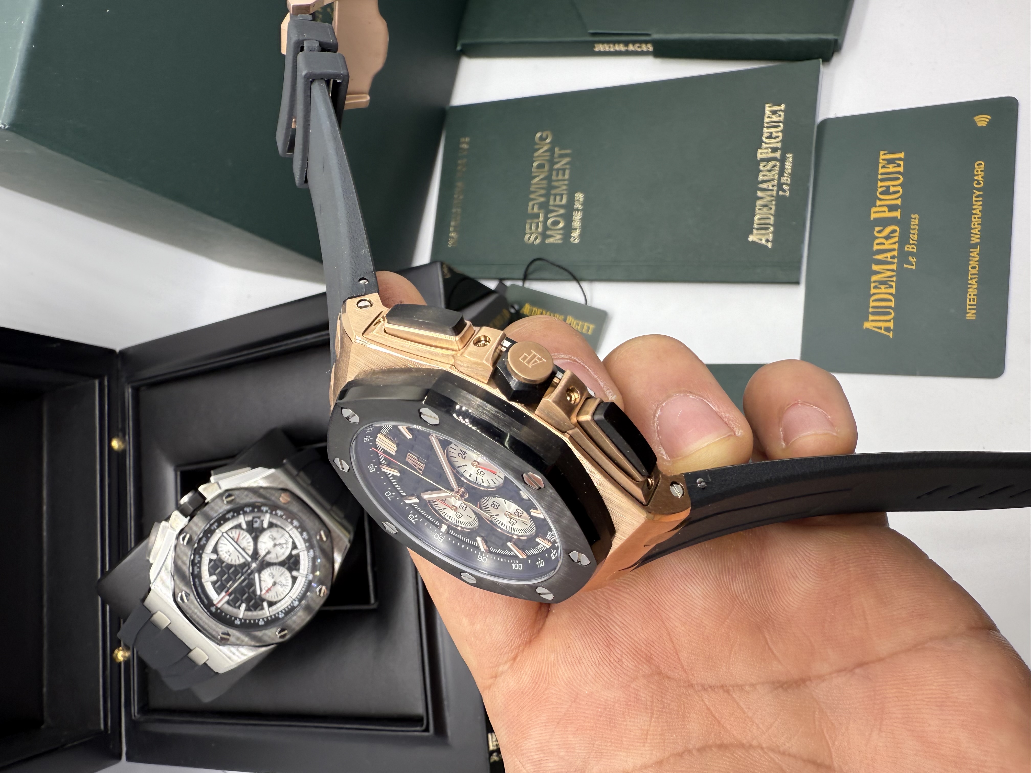 Audemars Piguet Royal Oak Offshore Cronógrafo Rosê e Preto