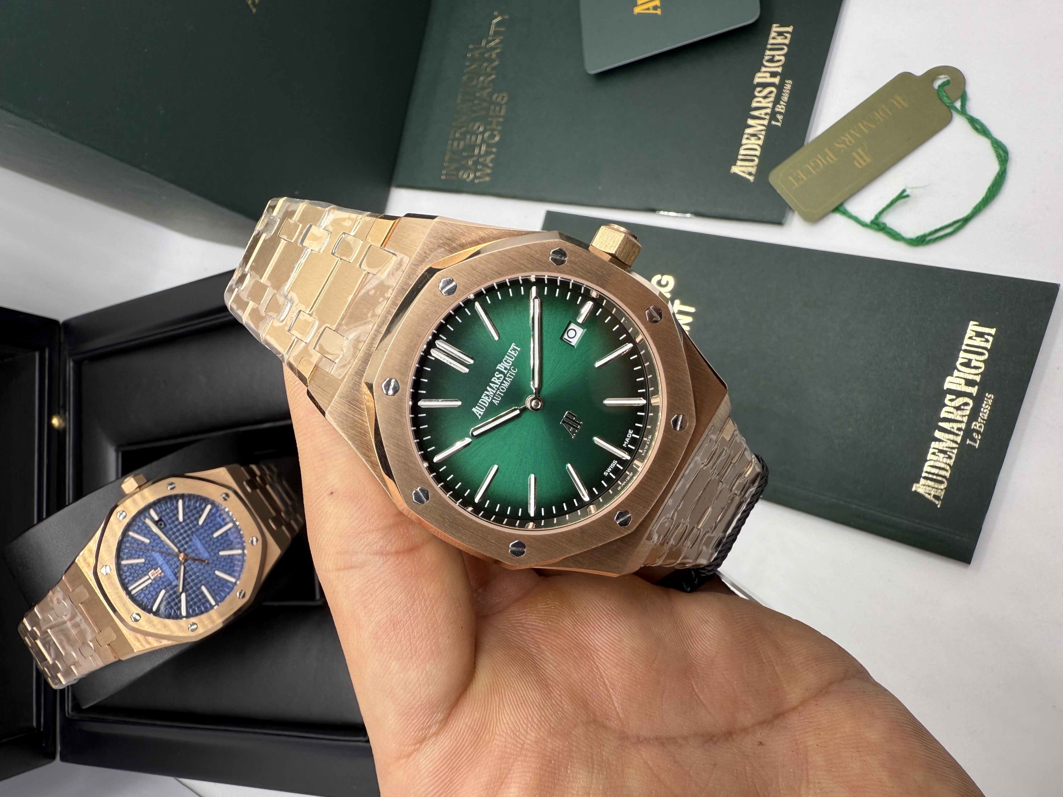 Audemars Piguet Royal Oak Dial Verde Full Rosê