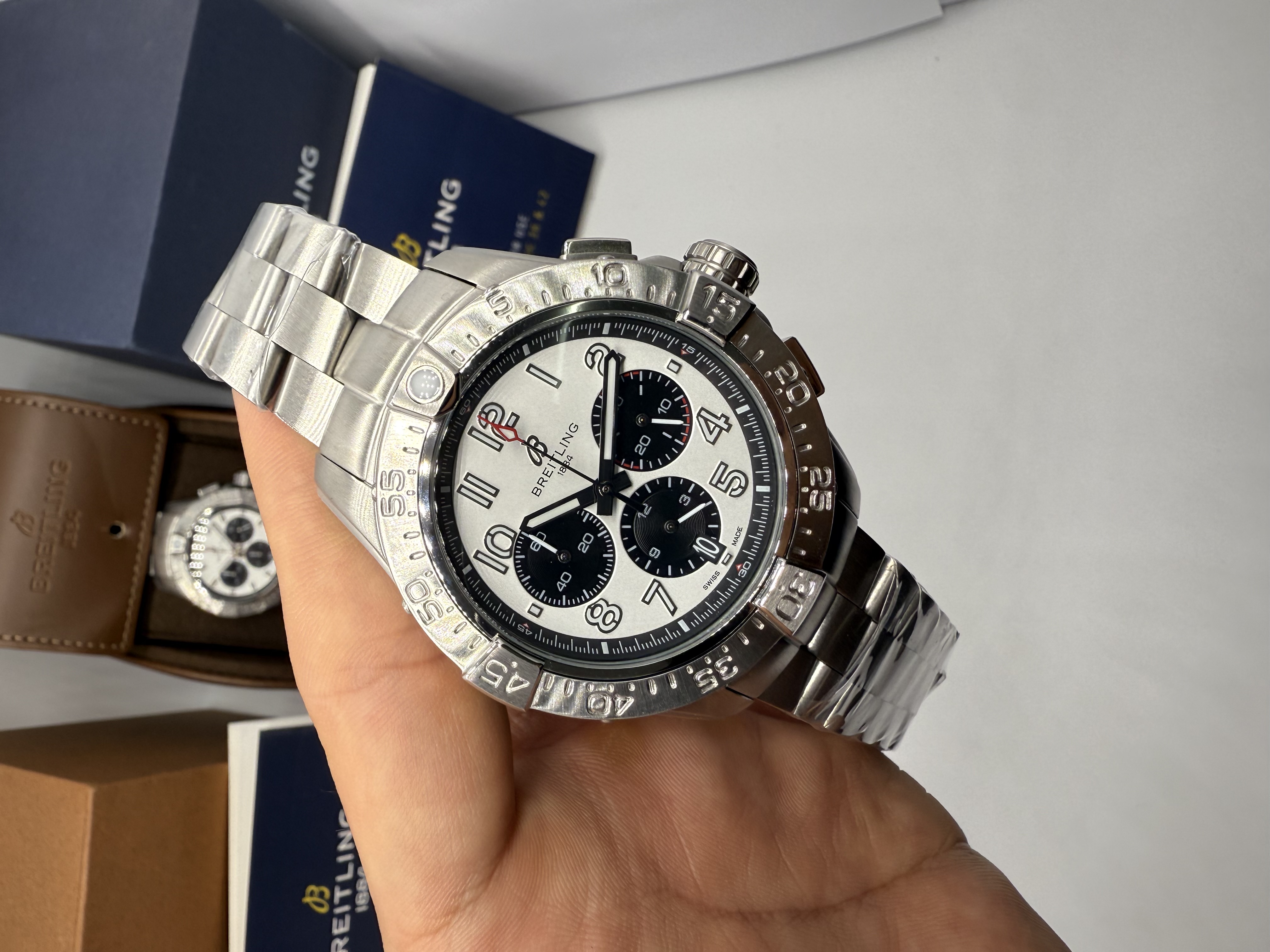Breitling Chronomat Evolution 44 Dial Panda