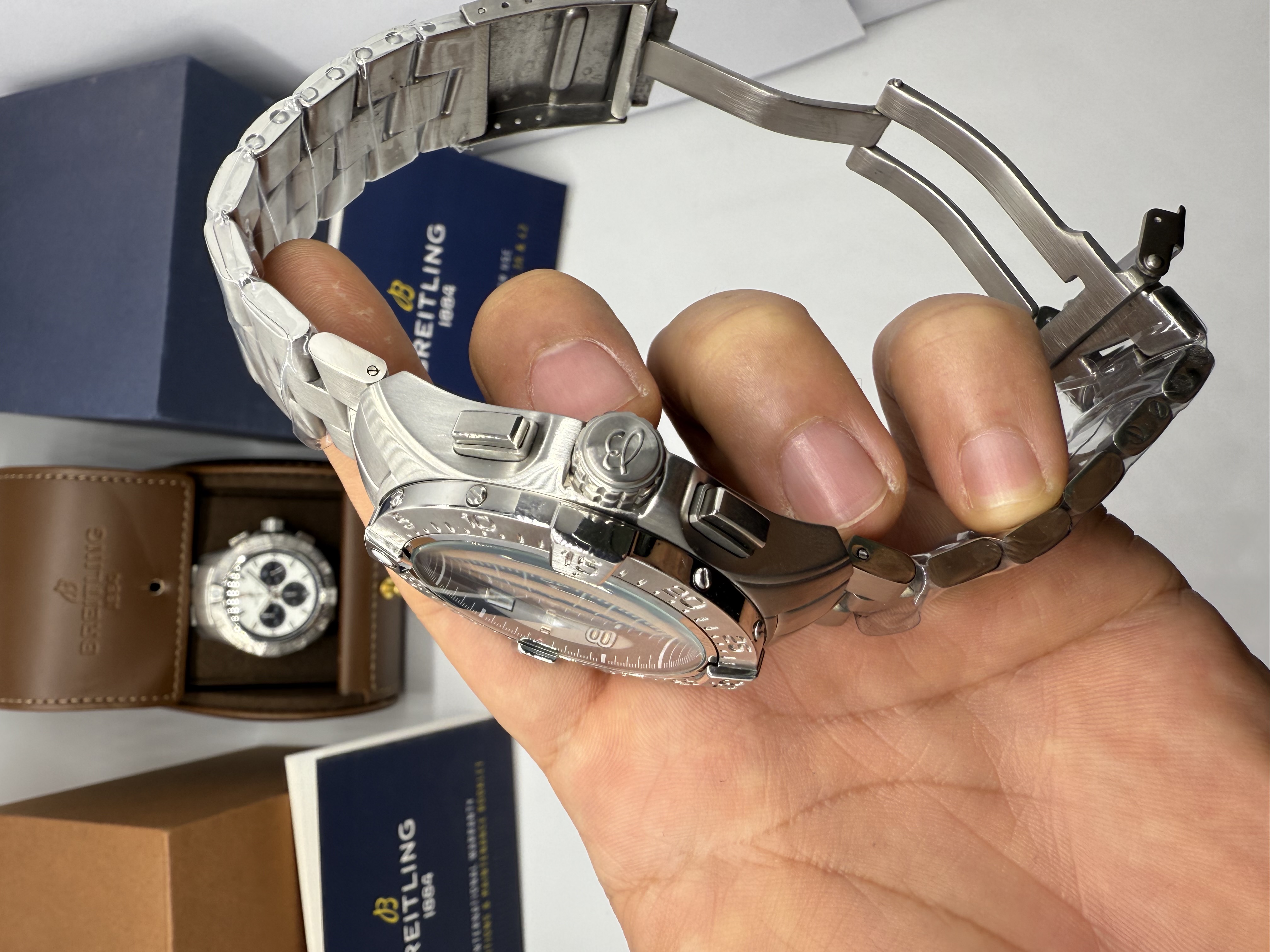 Breitling Chronomat Evolution 44 Dial Panda