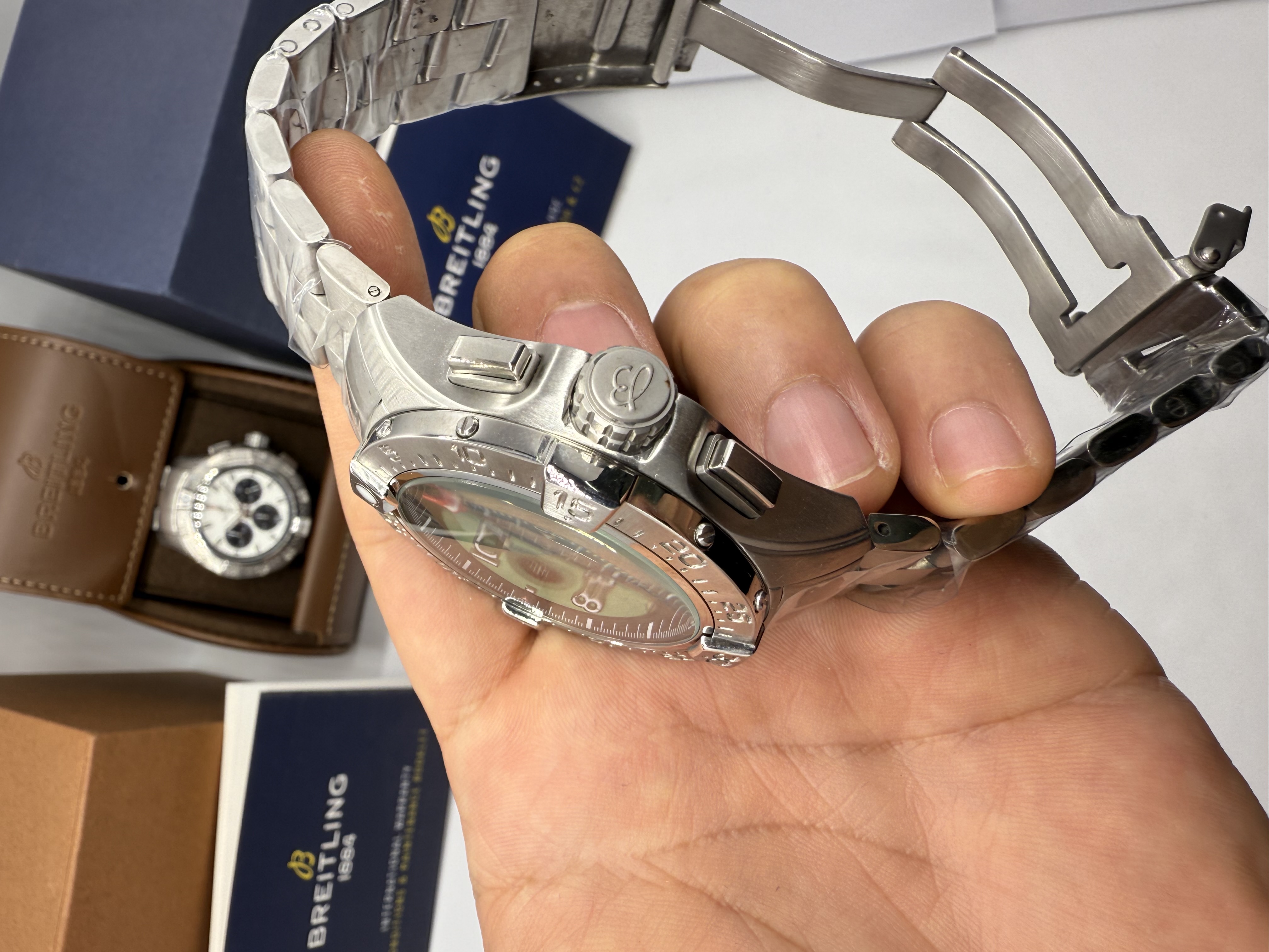 Breitling Chronomat Evolution 44 Dial  Verde