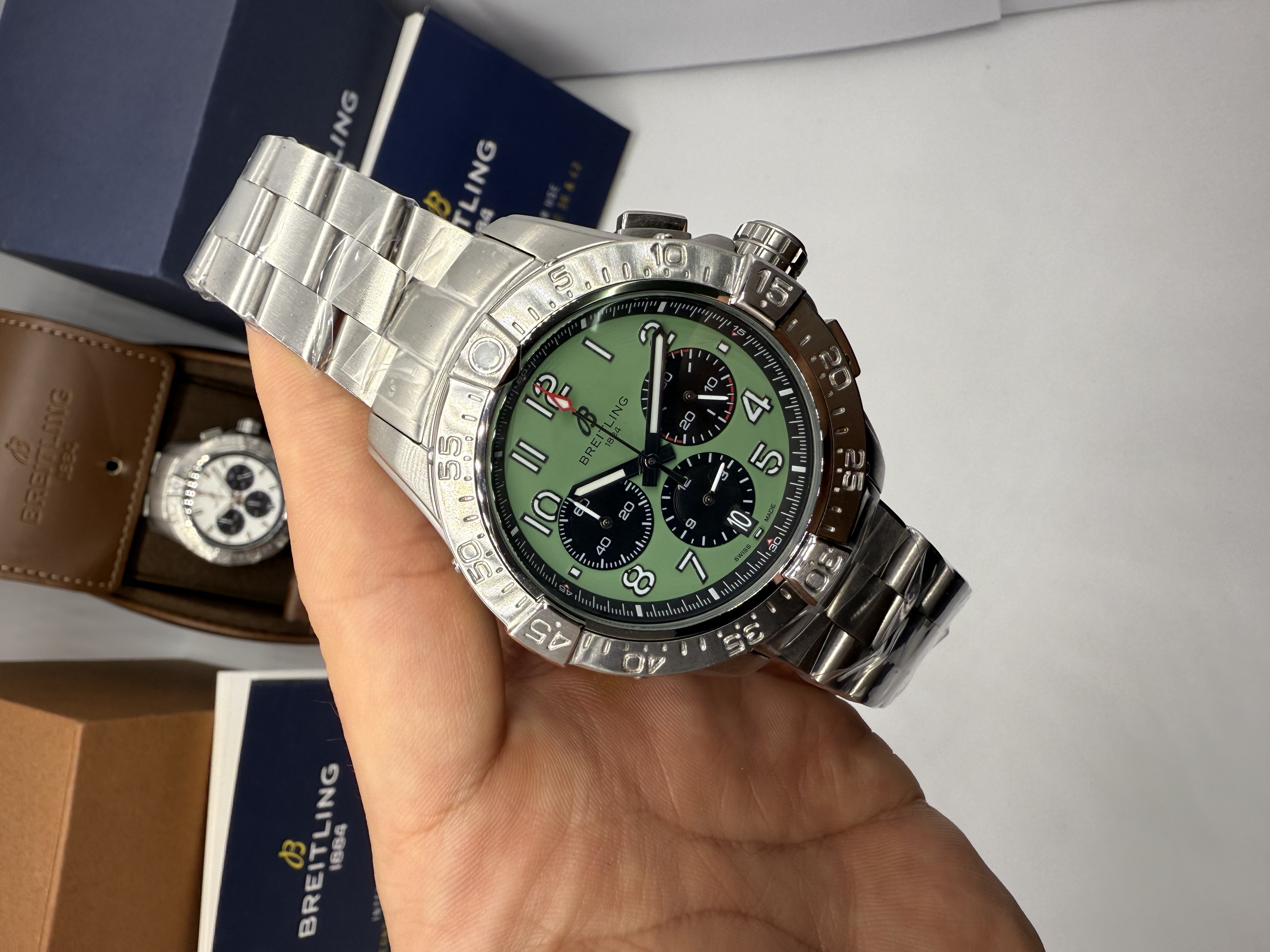 Breitling Chronomat Evolution 44 Dial  Verde