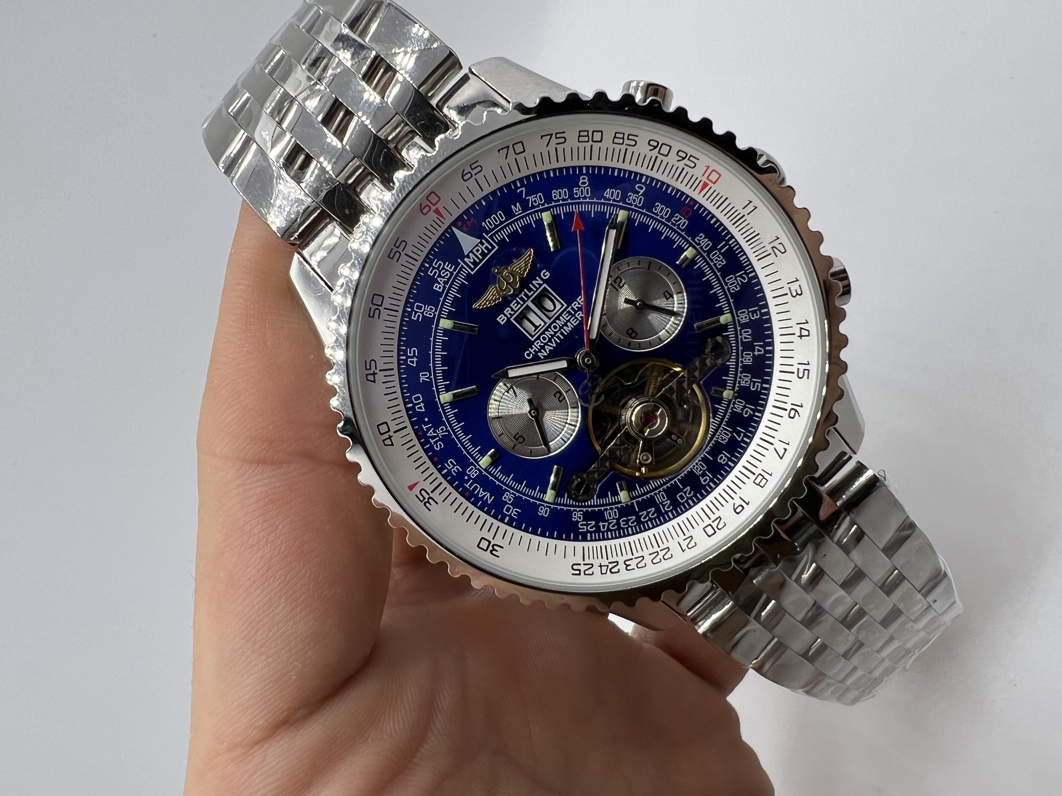 Breitling Navitimer Turbilhão Dial Azul