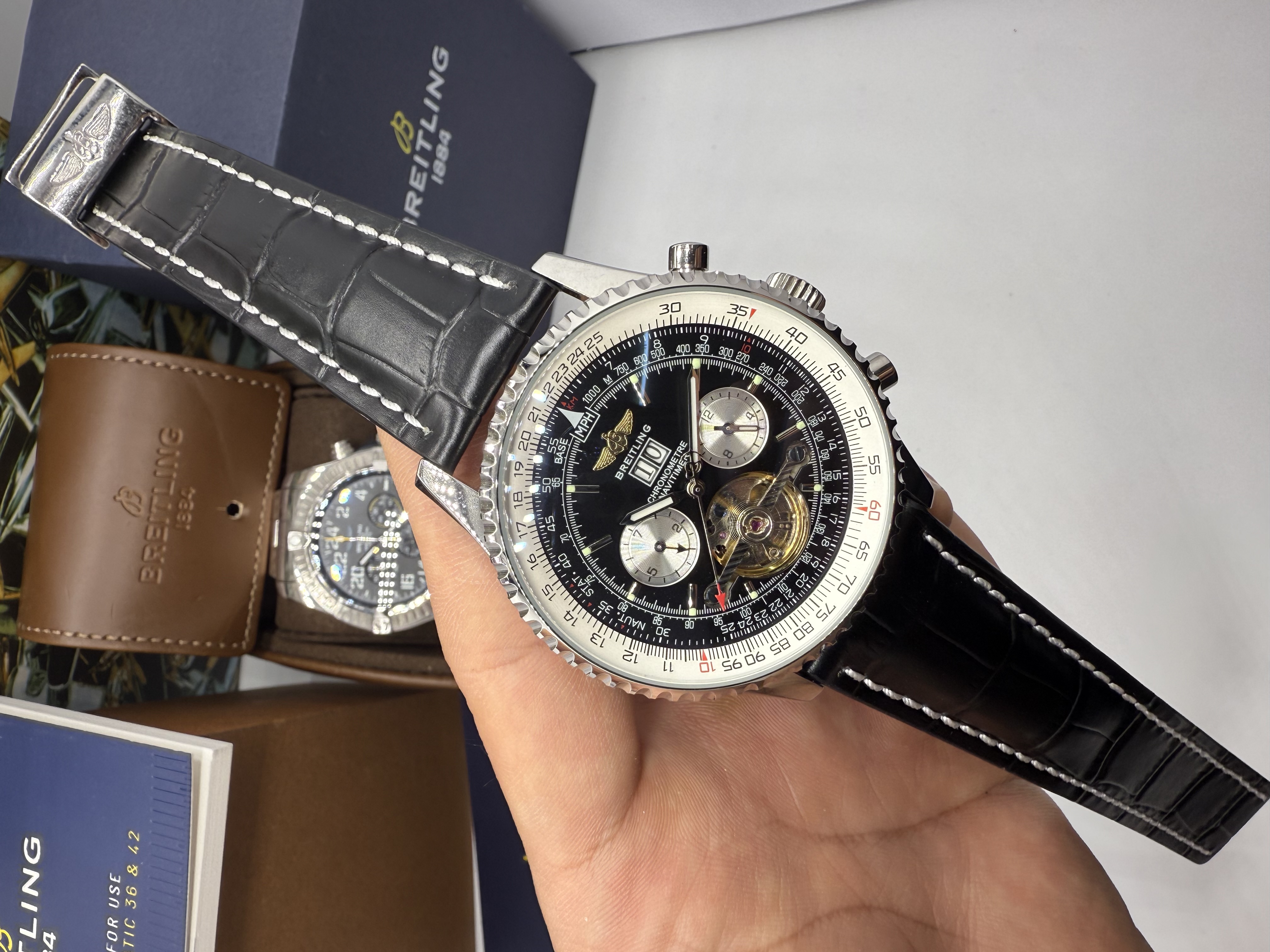 Breitling Navitimer Turbilhão Dial Preto