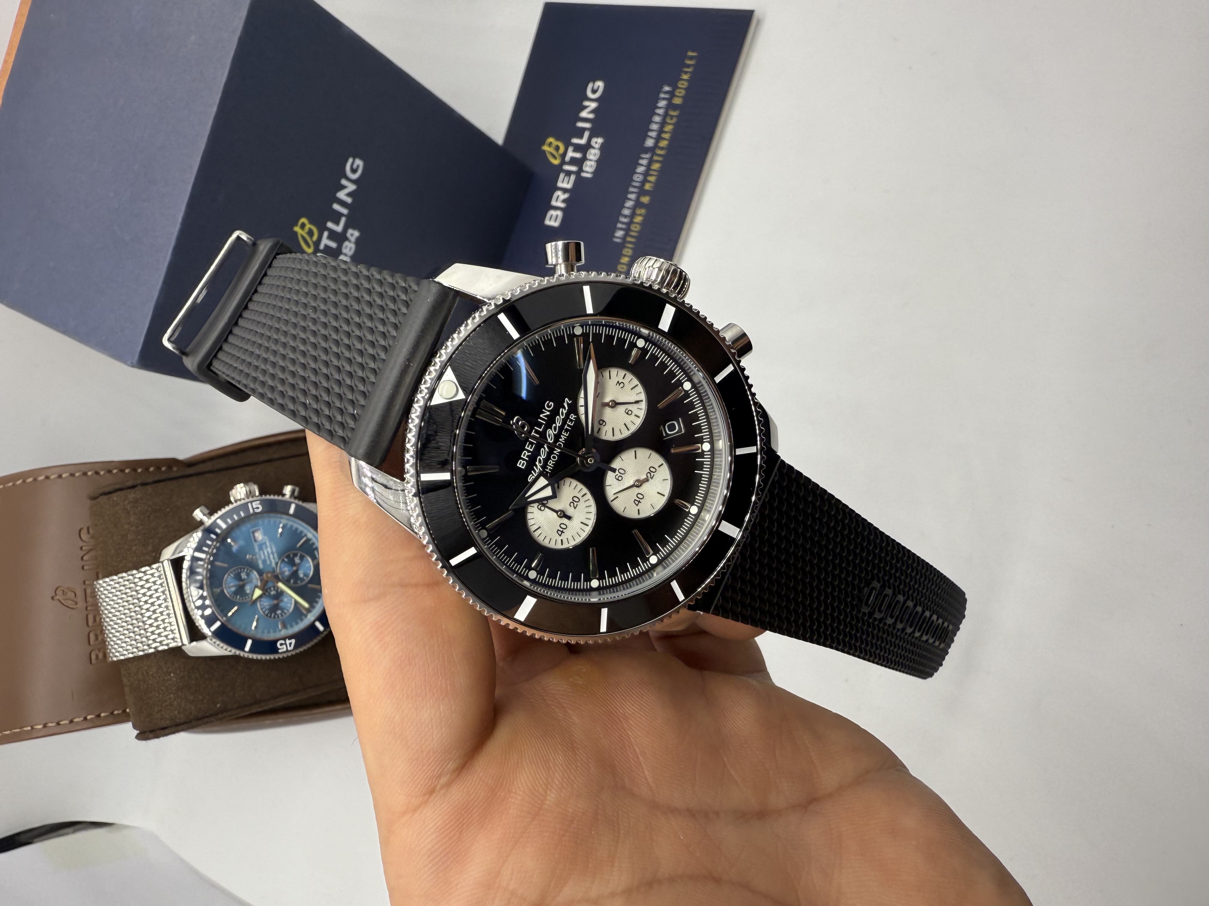 Breitling Superocean Heritage Chronograf Dial Preto