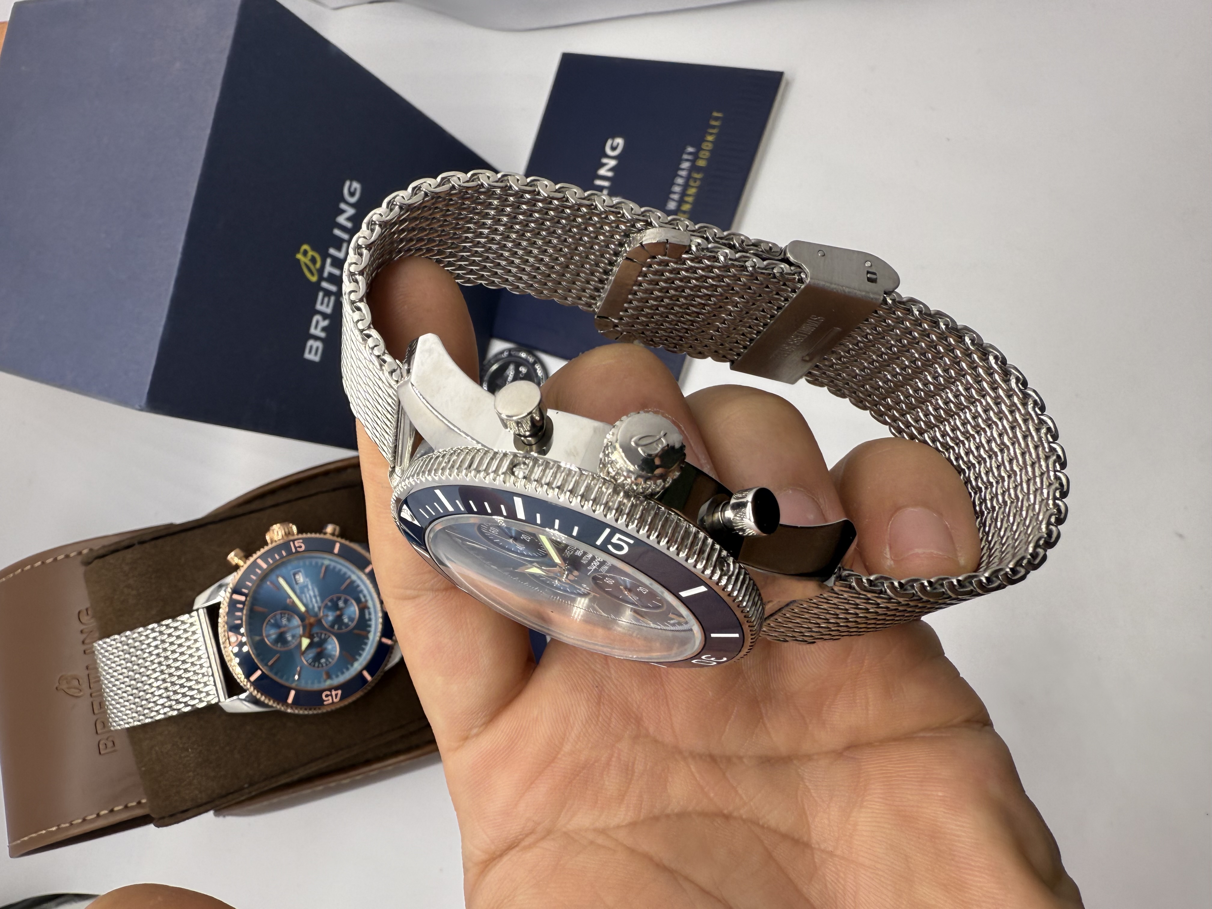 Breitling Superocean Heritage Chronograph Azul