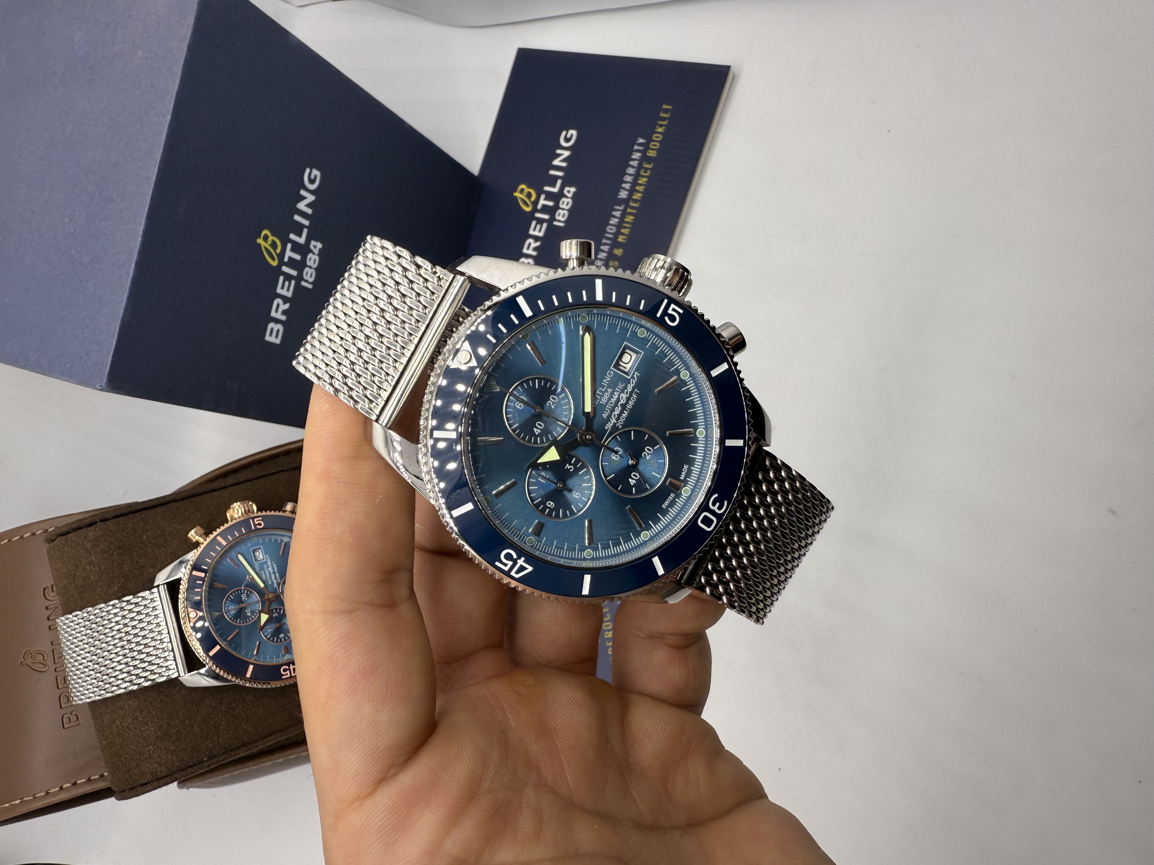 Breitling Superocean Heritage Chronograph Azul