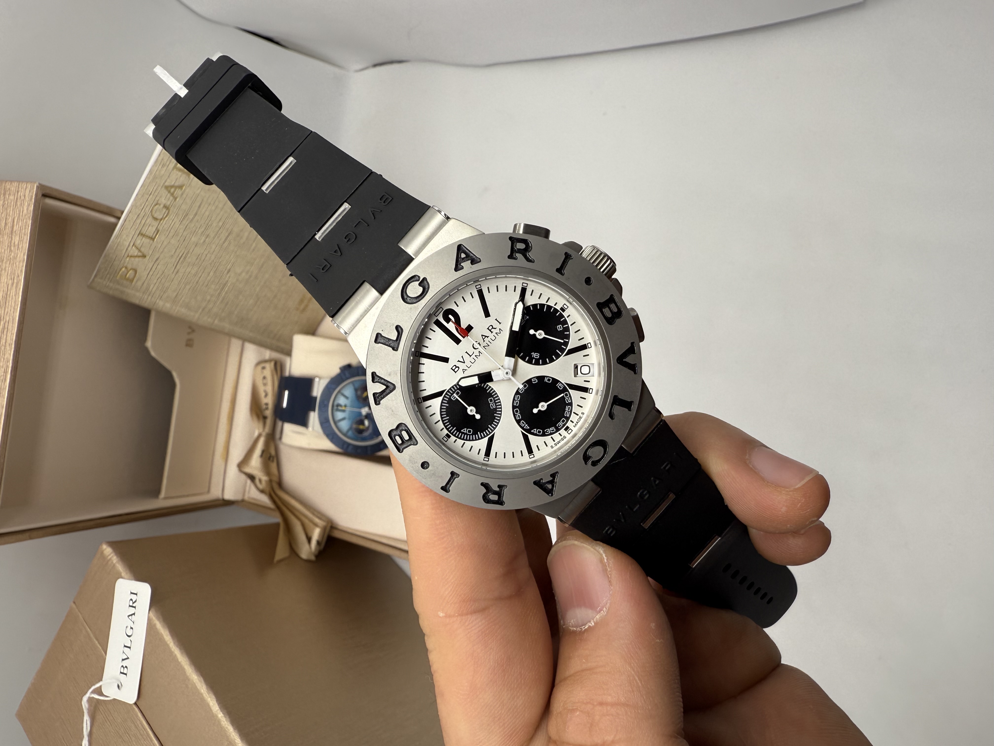 Bvlgari Aluminium Chronograph Dial Panda