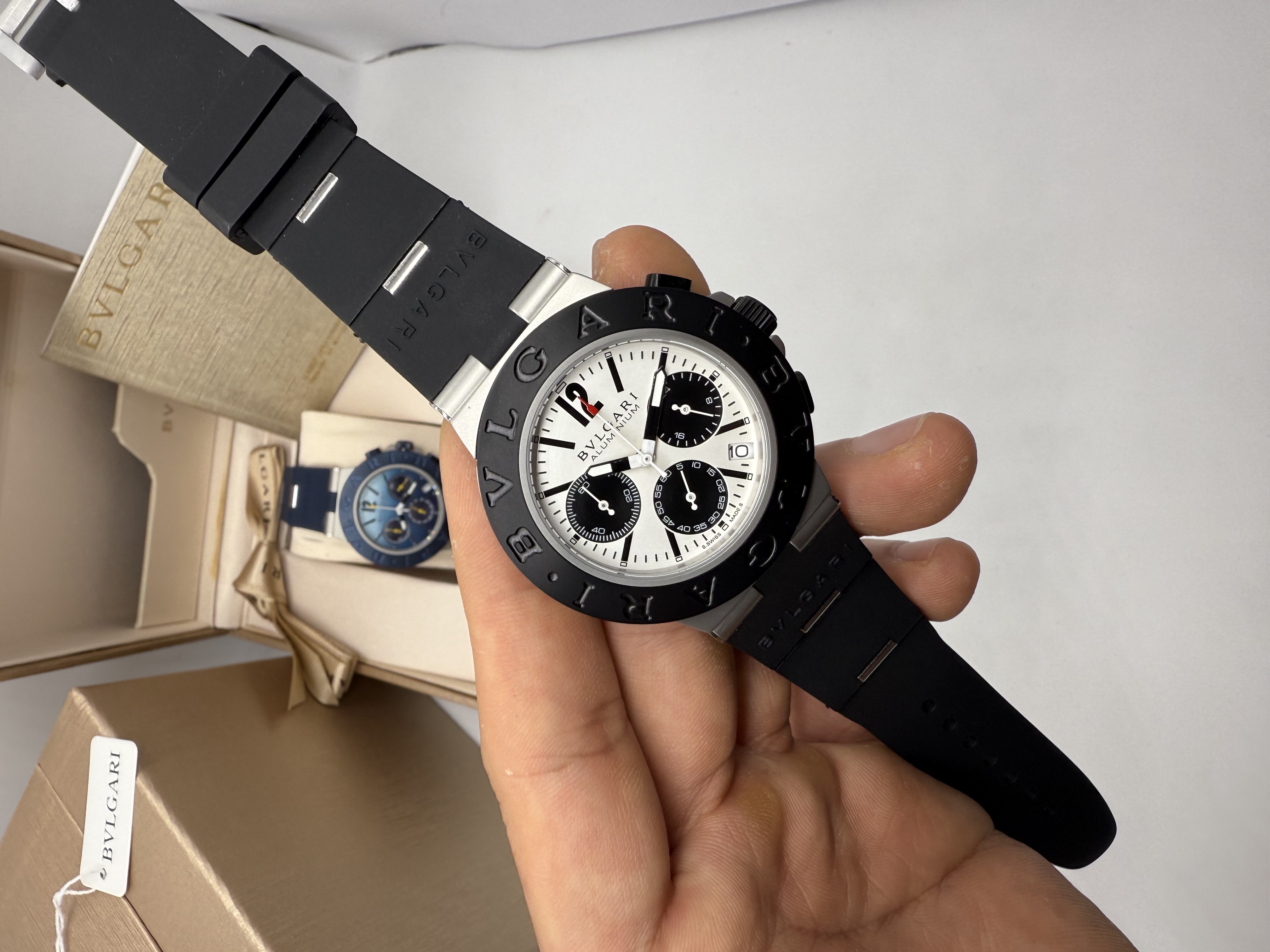 Bvlgari Aluminium Chronograph Dial Panda