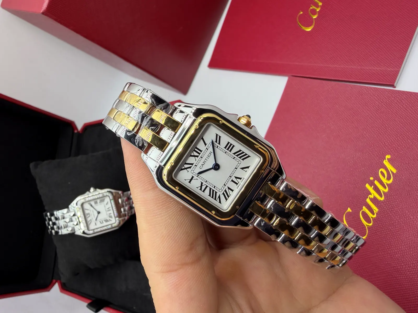 Cartier Panthere aço feminino