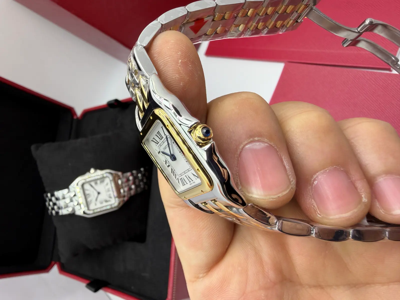 Cartier Panthere aço feminino
