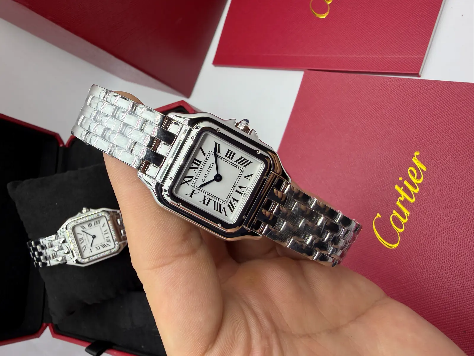 Cartier Panthere aço feminino