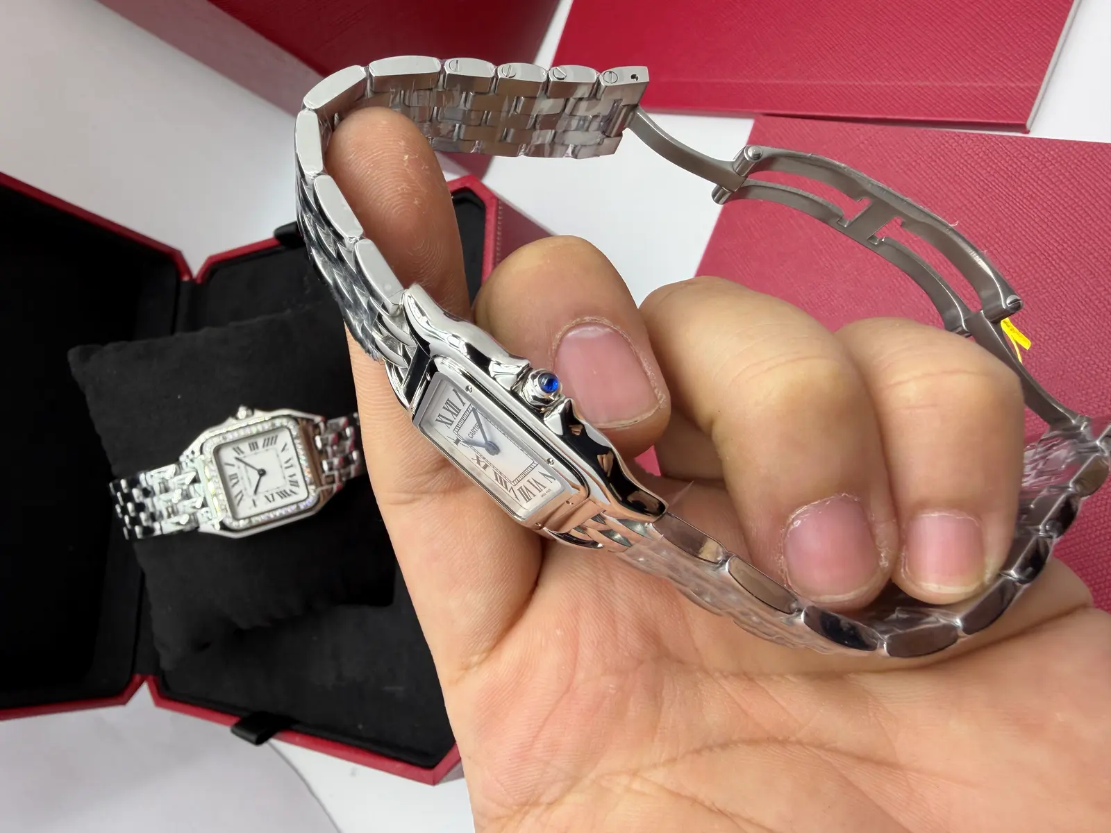 Cartier Panthere aço feminino