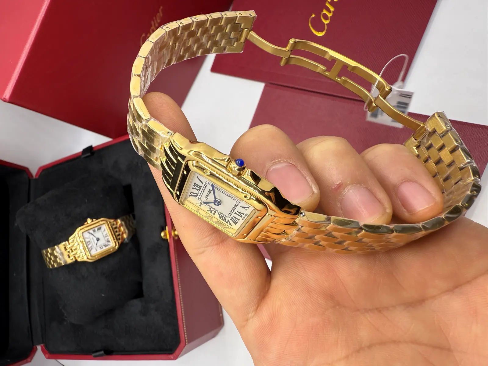 Cartier Panthere Dourado Dial Branco