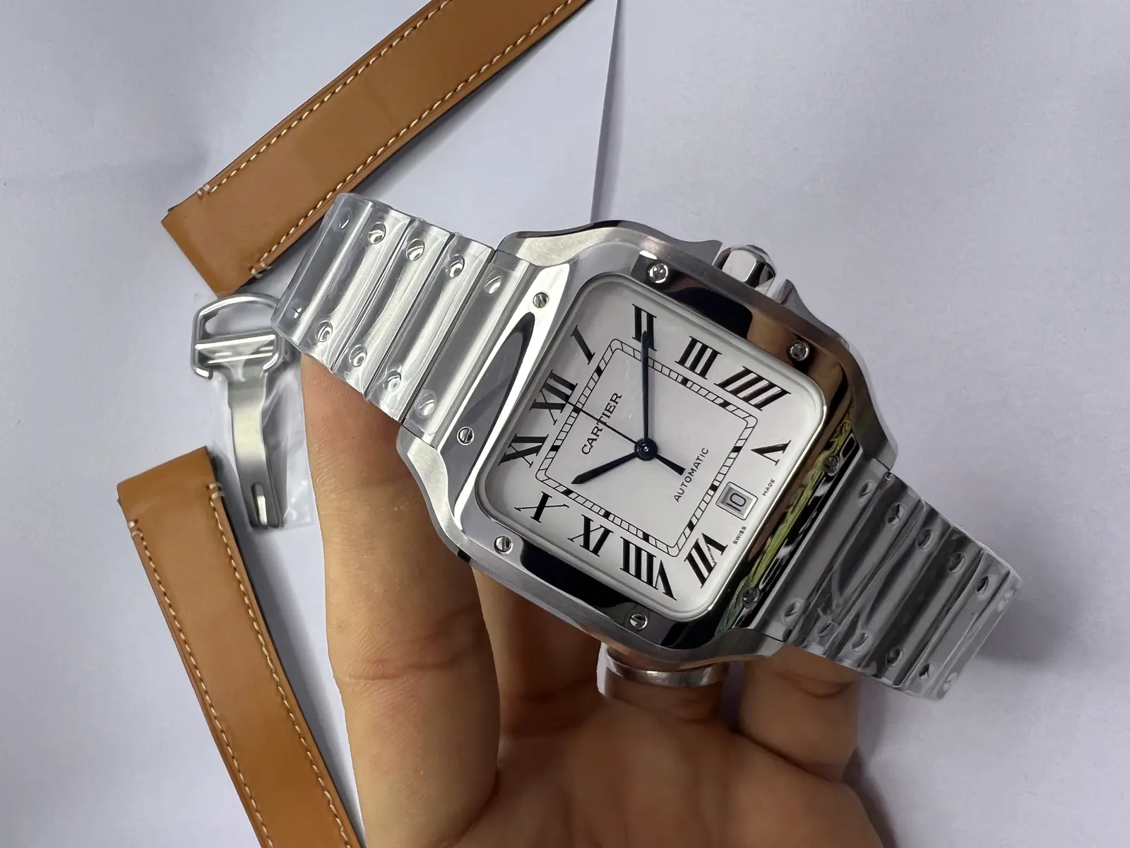 Cartier Santos Dial Branco XL