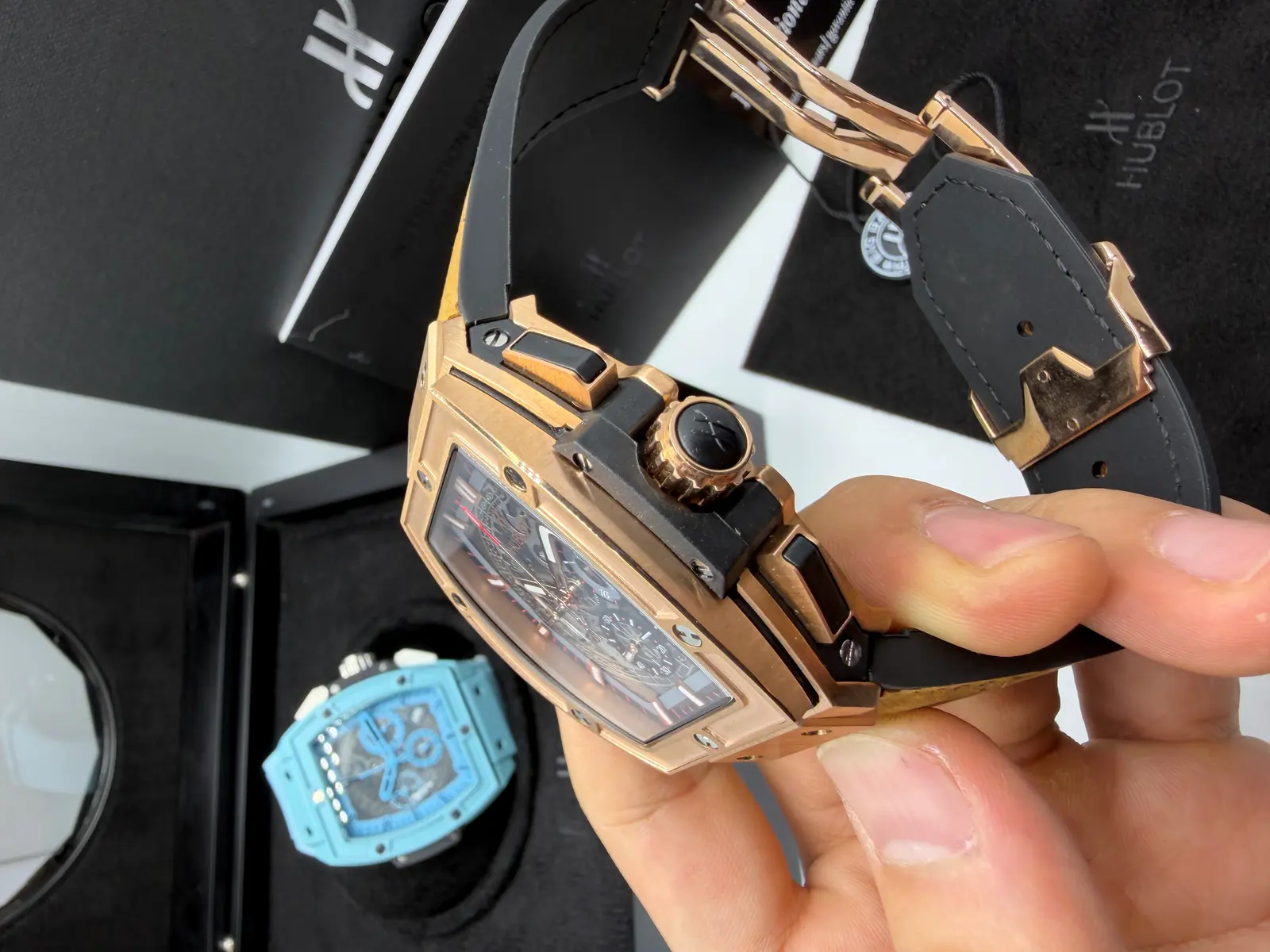 Hublot Senna Rosé Couro Nobuck