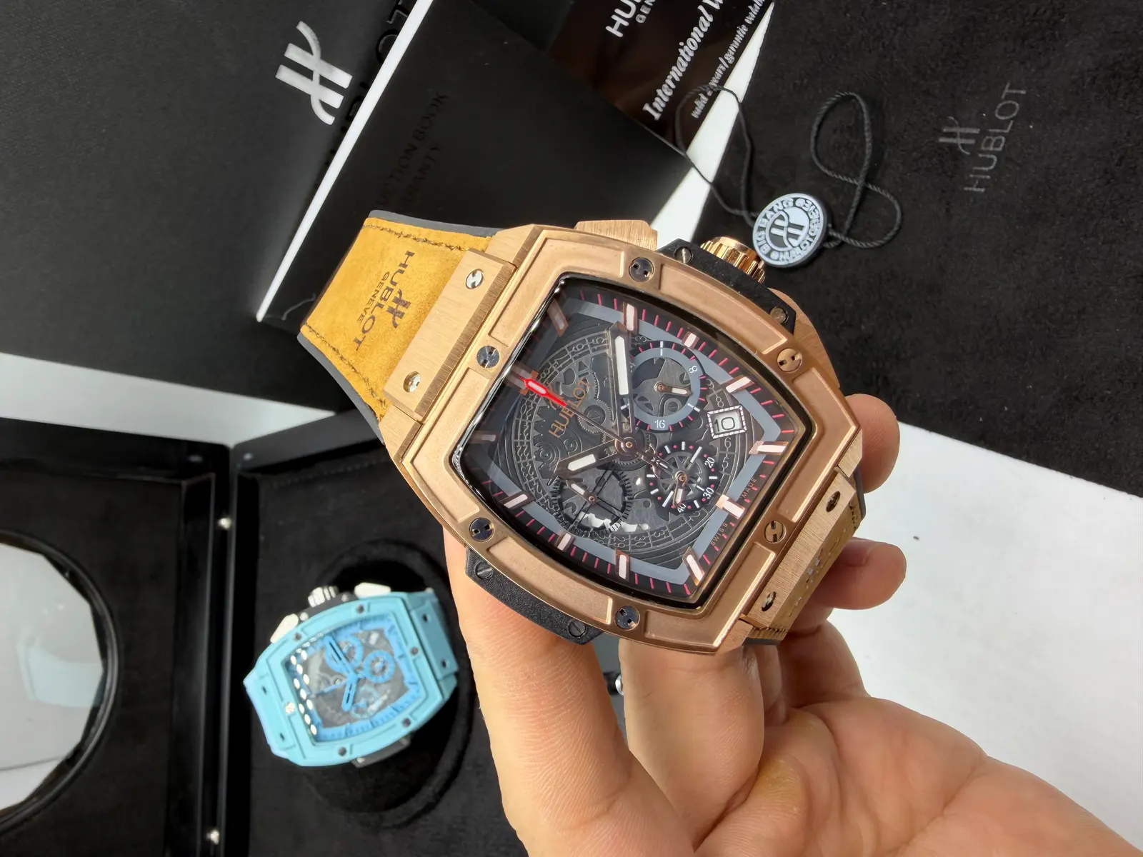 Hublot Senna Rosé Couro Nobuck