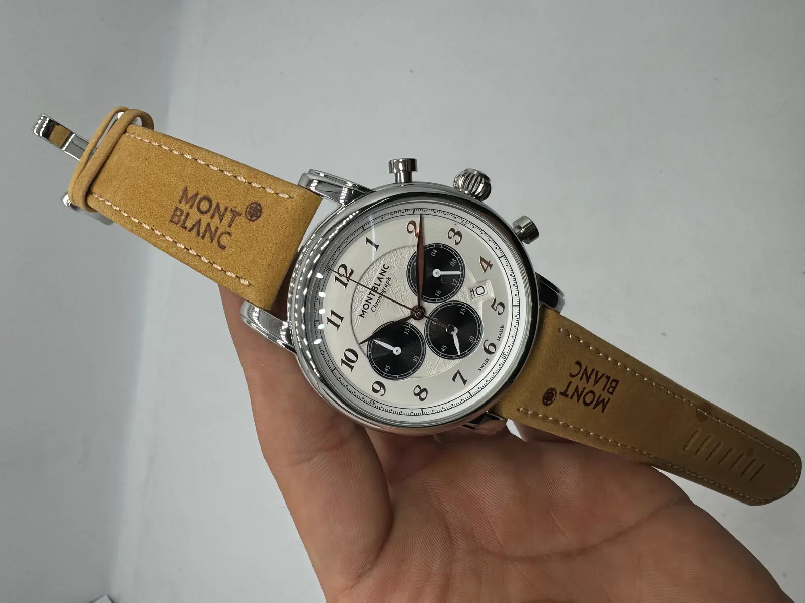 Montblanc Chronograph dial panda