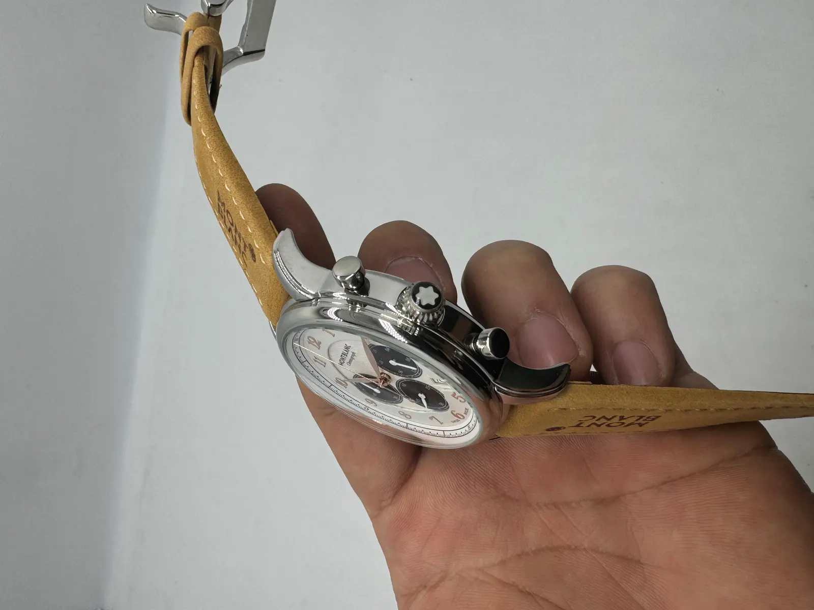Montblanc Chronograph dial panda