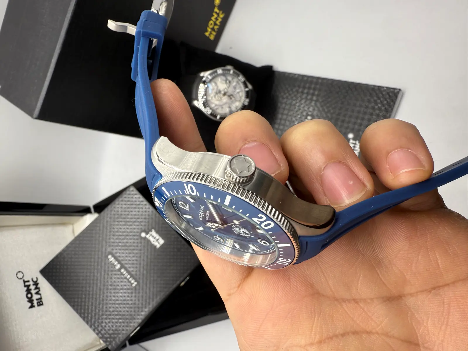 Montblanc Ice Sea Borracha Azul