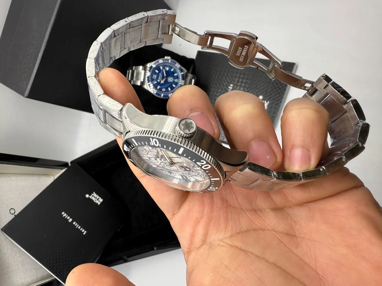 Montblanc Ice Sea new Grey dial aço
