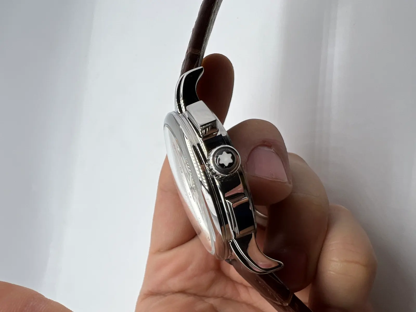 Montblanc Star Legacy Dial branco Couro marrom