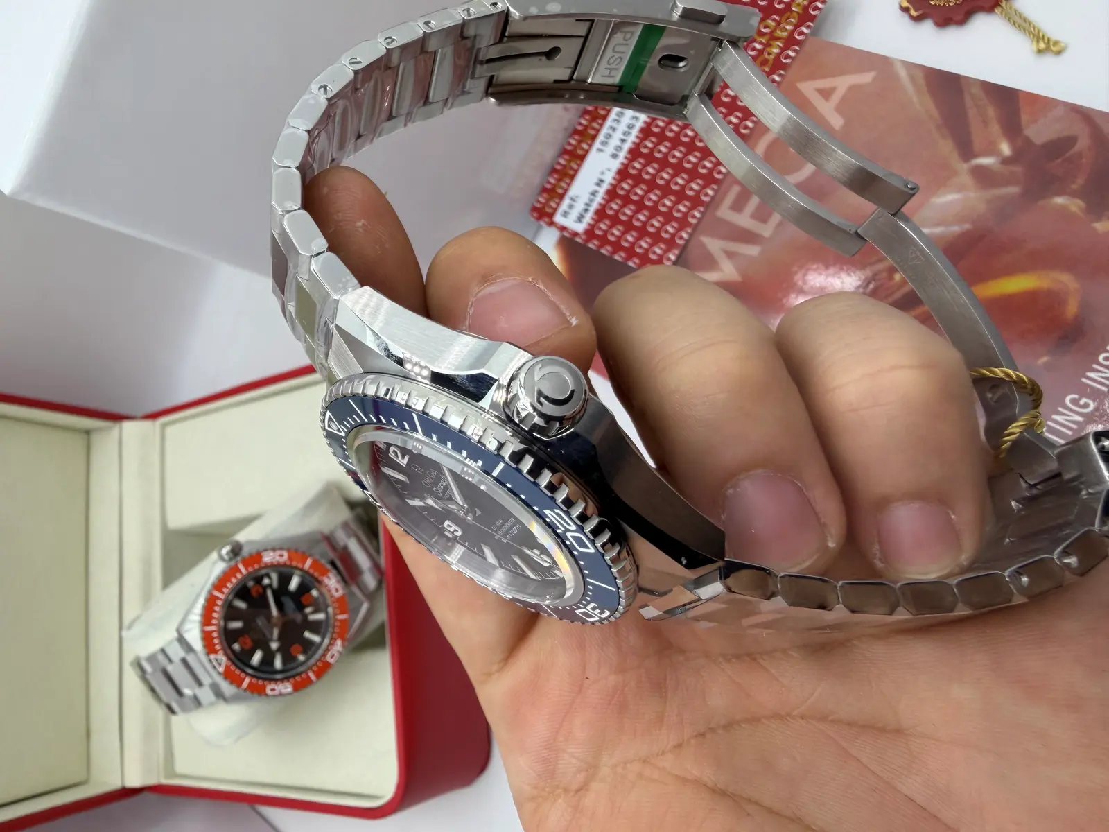 Omega Planet Ocean Bezel Azul Aço 2026