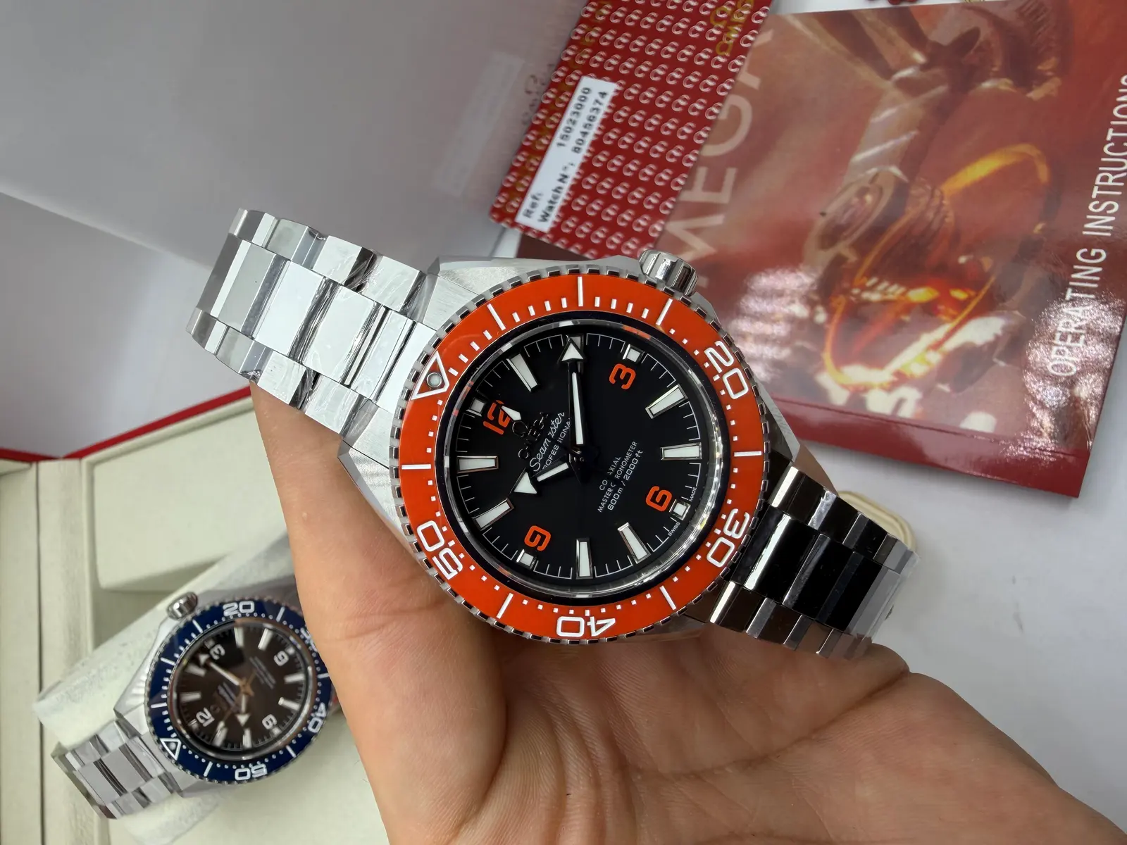 Omega Planet Ocean Bezel Laranja Aço 2026