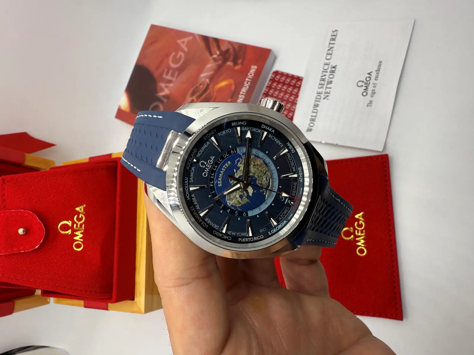 Omega Seamaster Aquaterra Azul