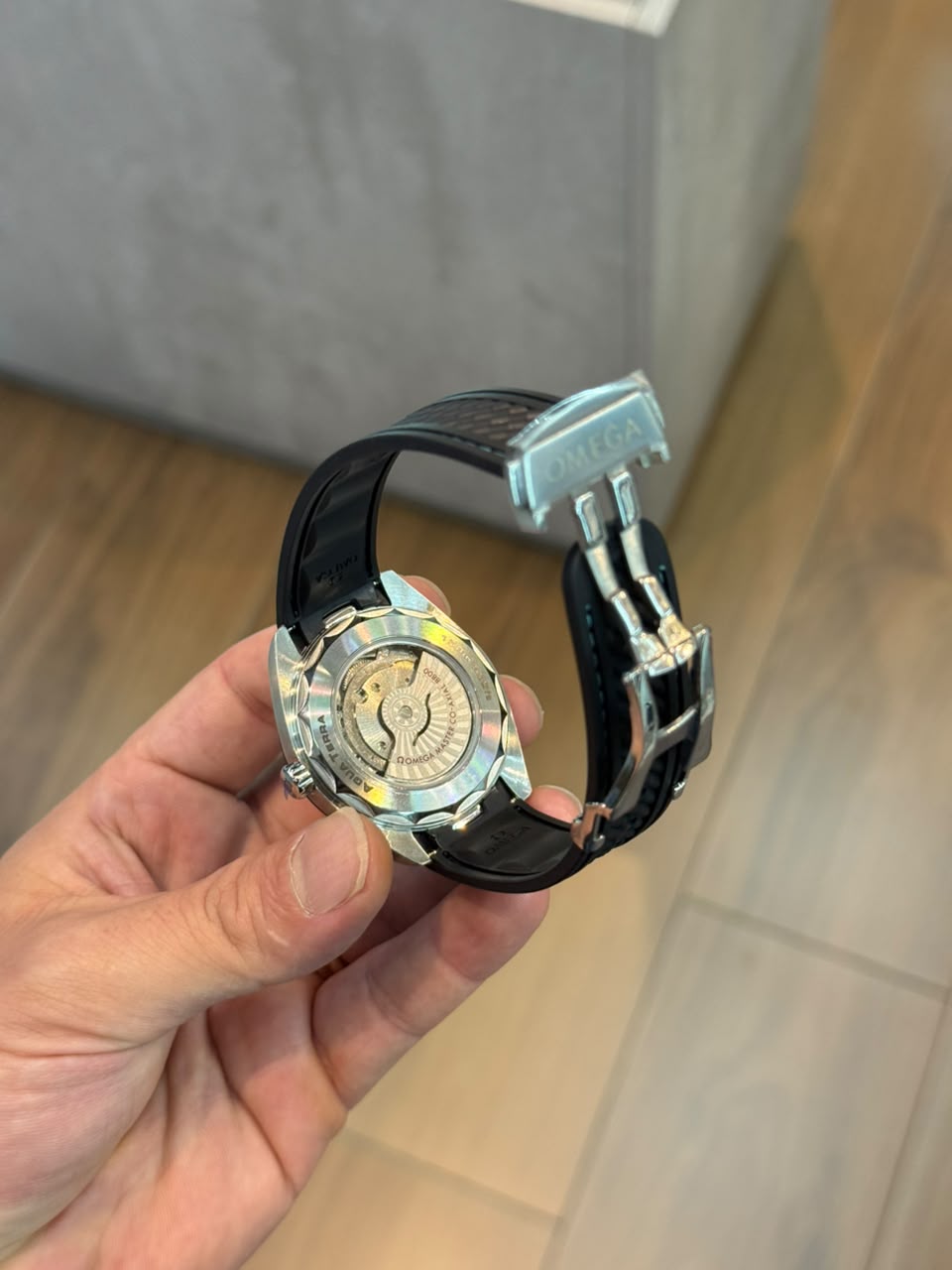 Omega Seamaster Aquaterra Dial Azul Borracha