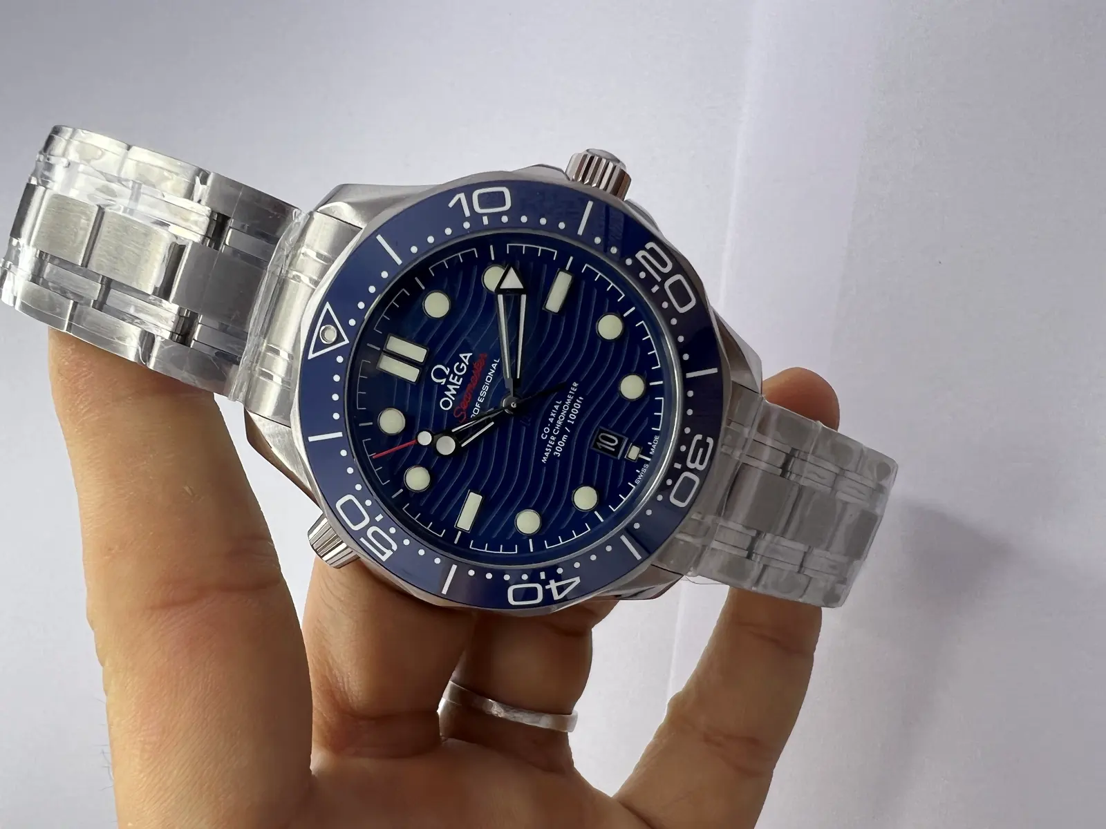 Omega Seamaster Co-Axial Dial Azul