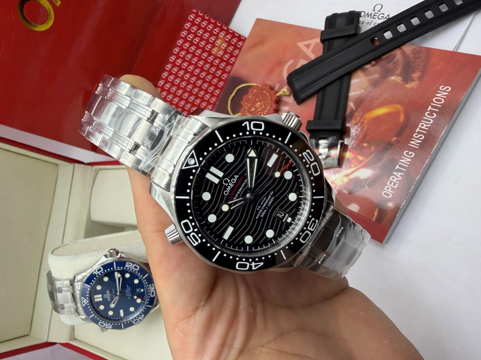 Omega Seamaster Co-Axial Dial Preto