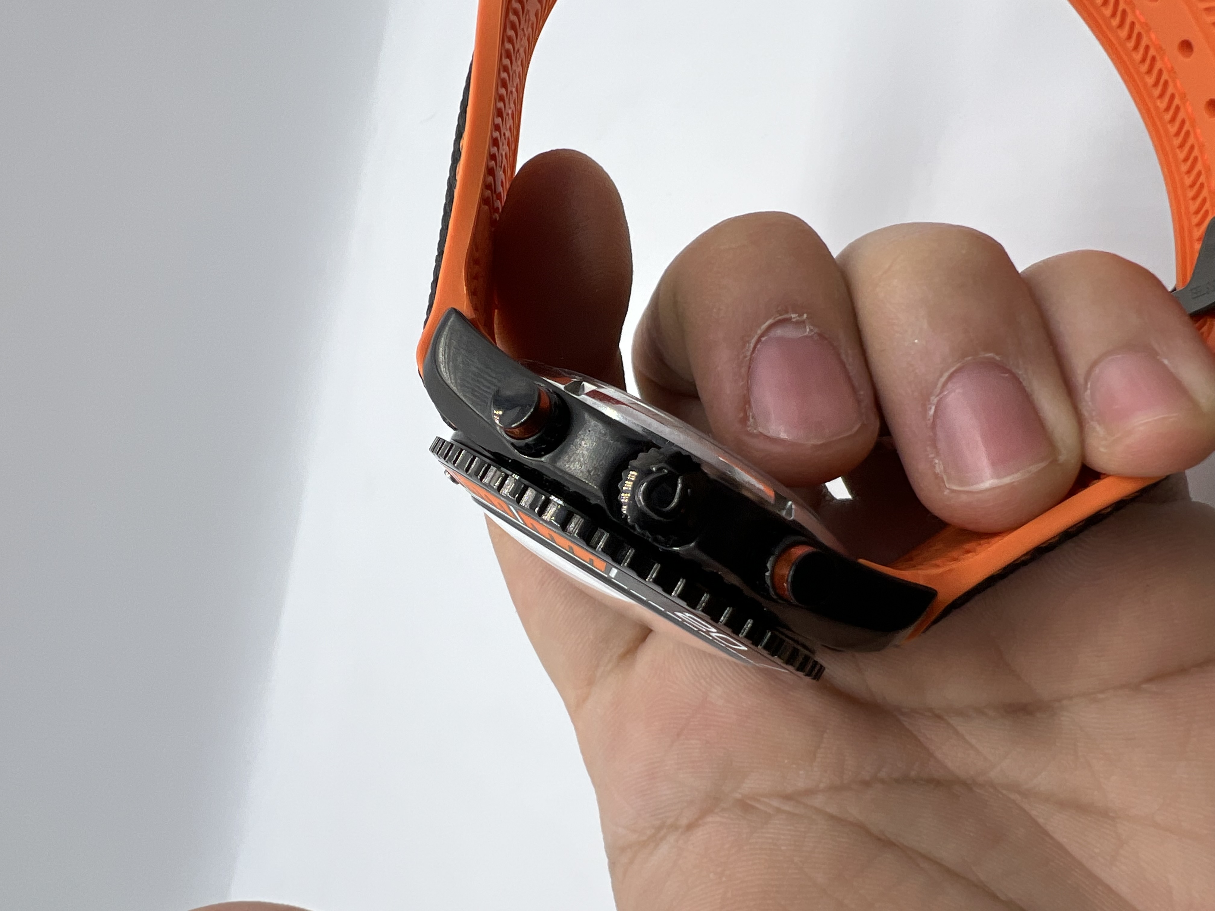 Omega Seamaster Co-Axial Master Chronograph Preto e Laranja