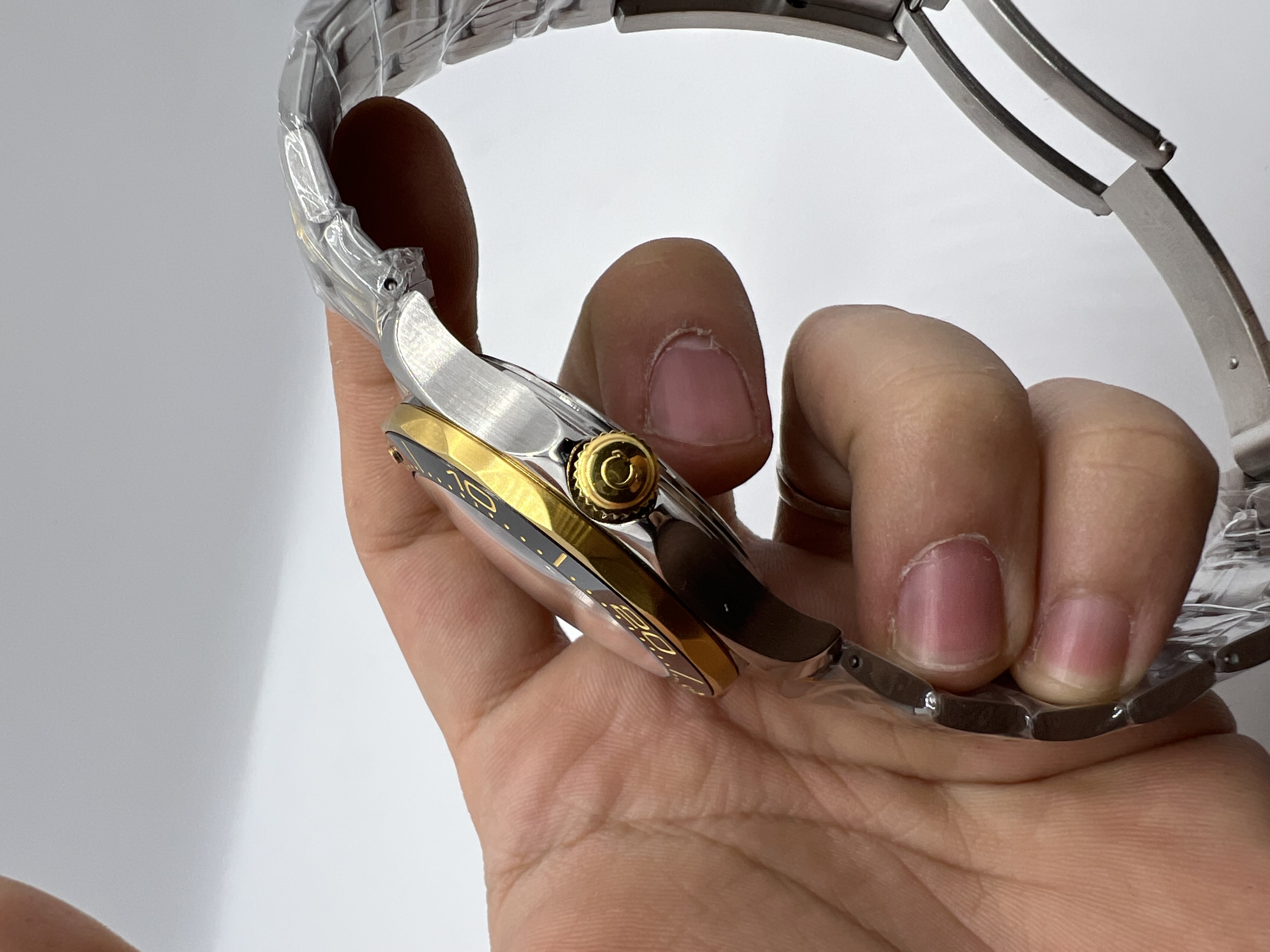 Omega Seamaster Co-Axial Master aço e ouro