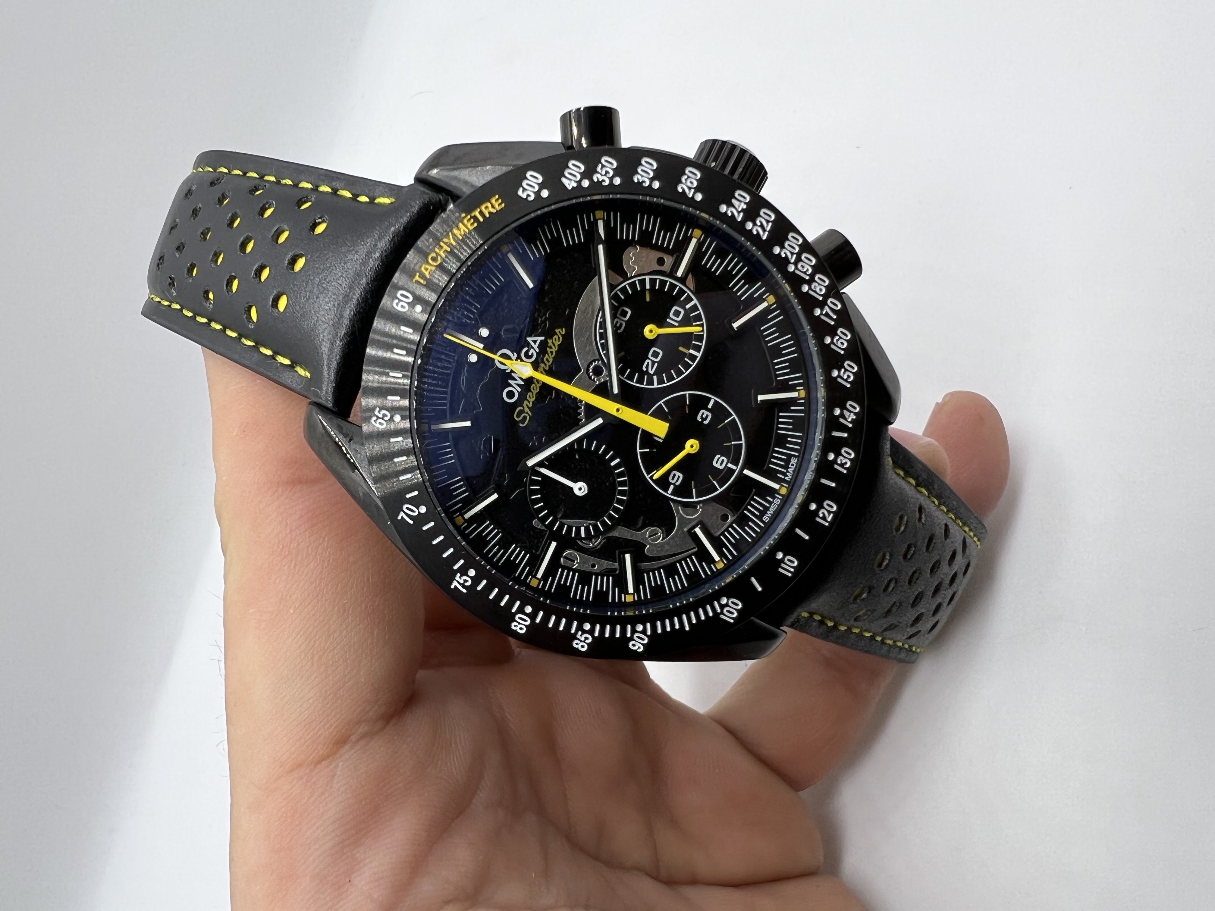 Omega Speedmaster Co-Axial Master Couro