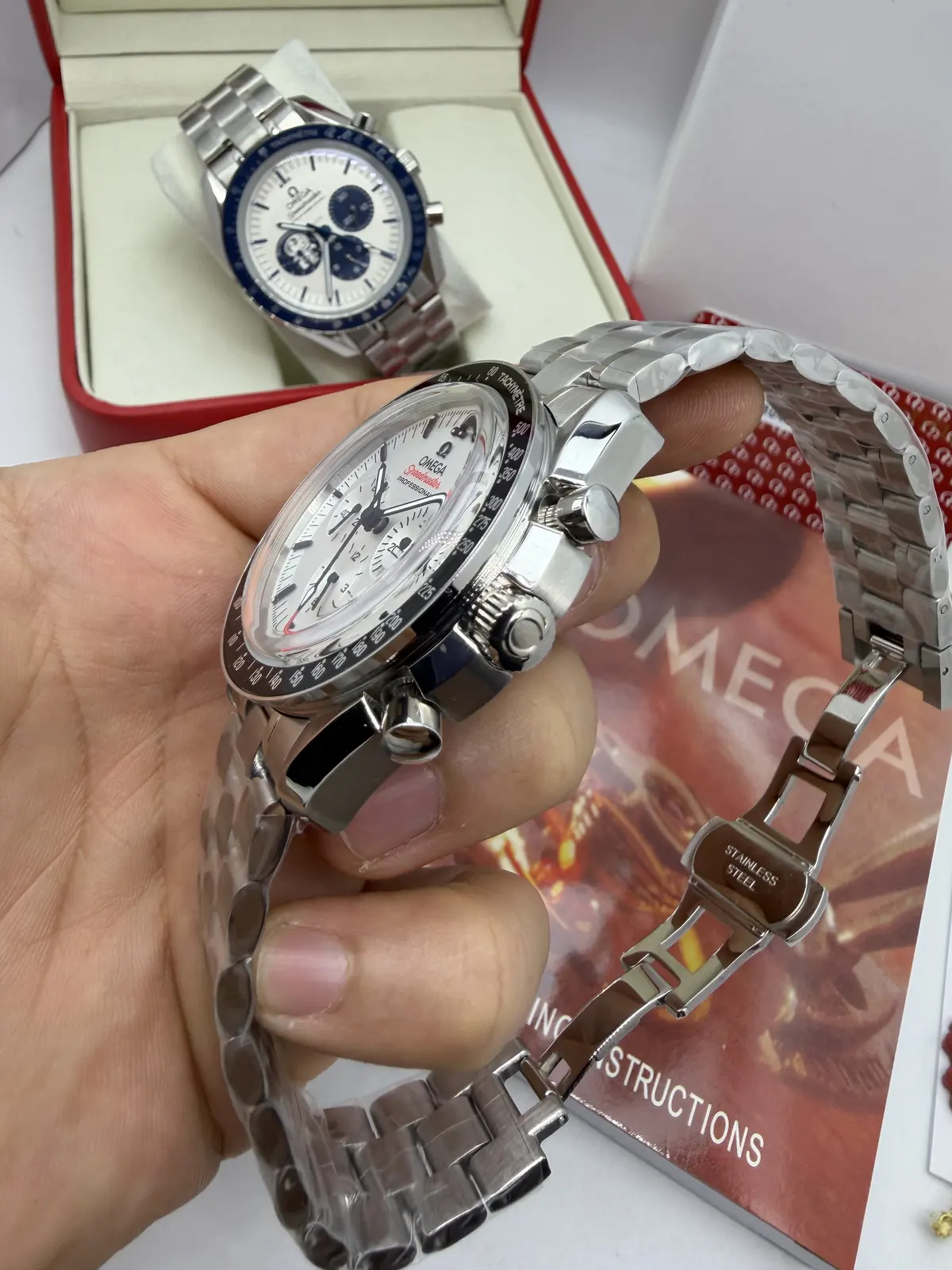 Omega Speedmaster Professional Dial Branco