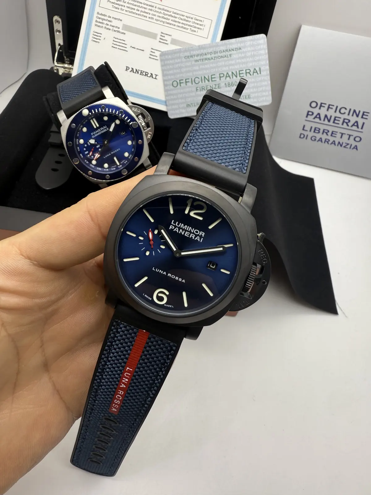 Panerai Luminor Luna Rossa Preto
