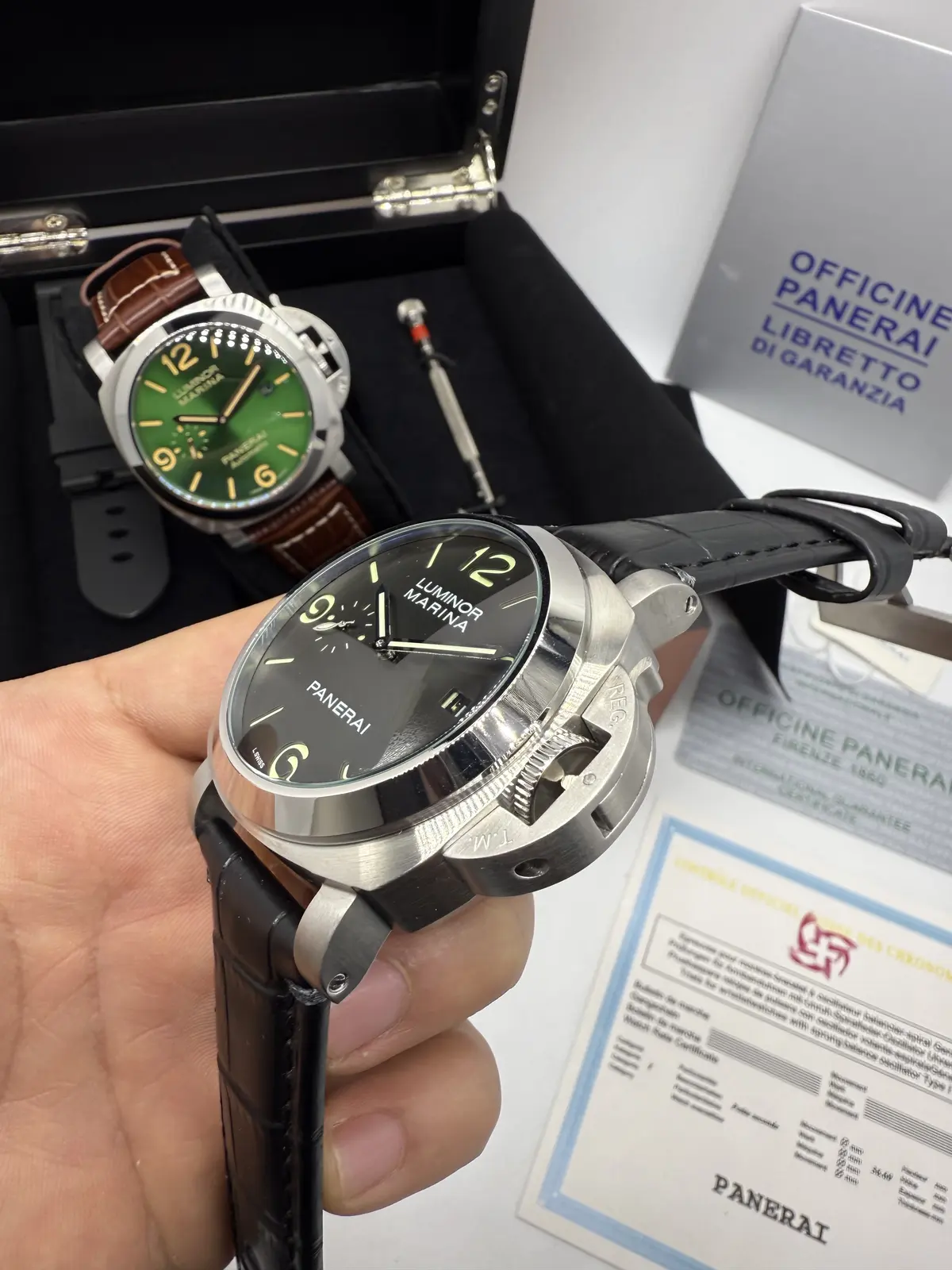 Panerai Luminor Marina Prata Dial Preto