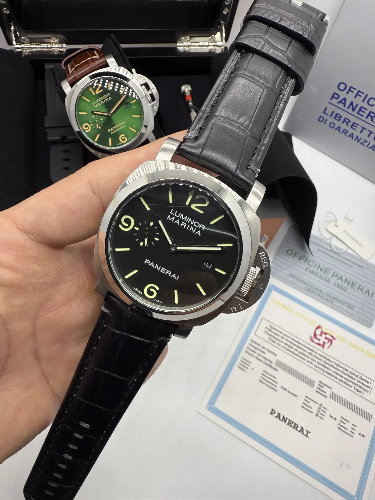 Panerai Luminor Marina Prata Dial Preto