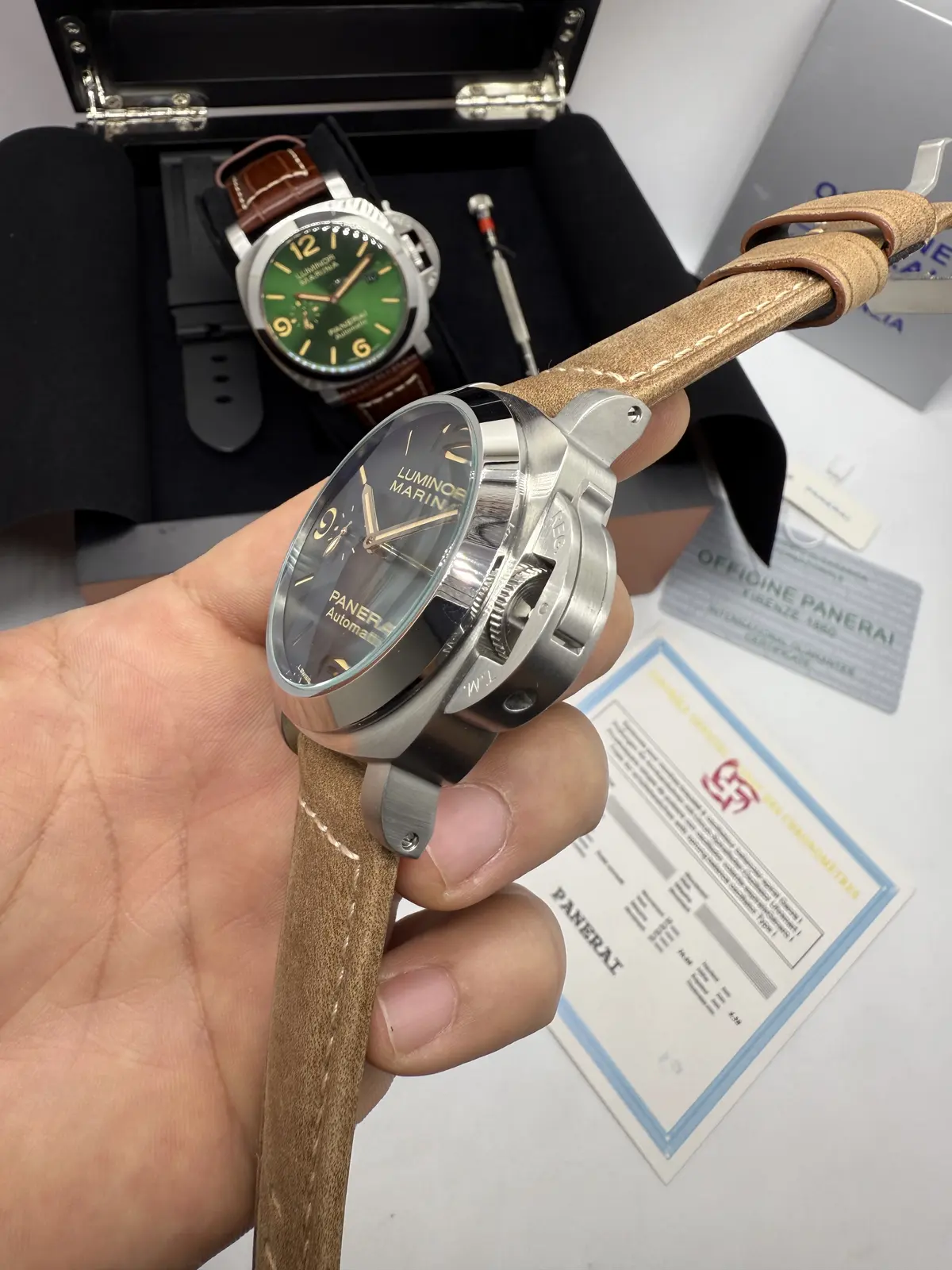 Panerai Luminor Marina Prata Dial Preto