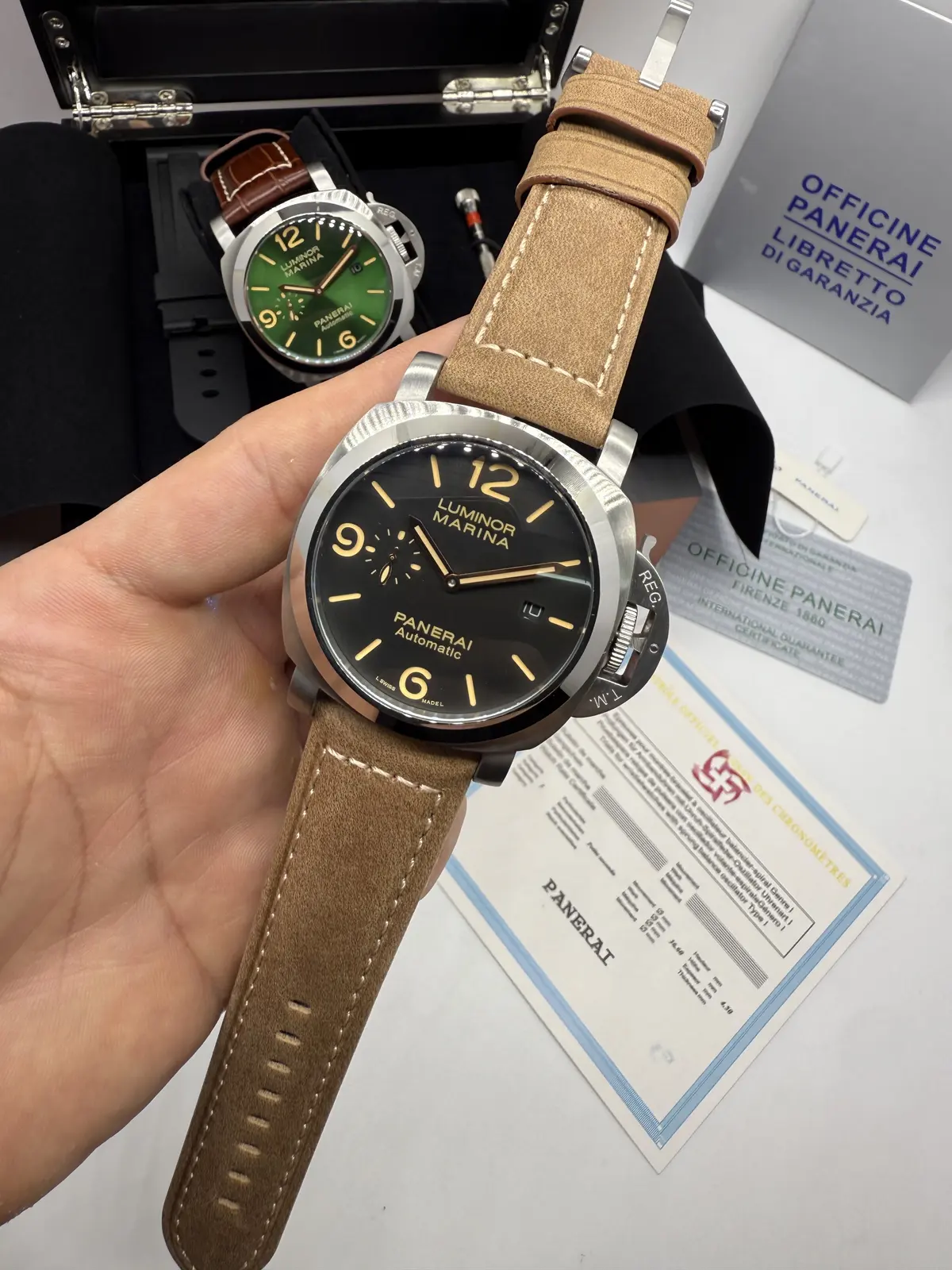 Panerai Luminor Marina Prata Dial Preto