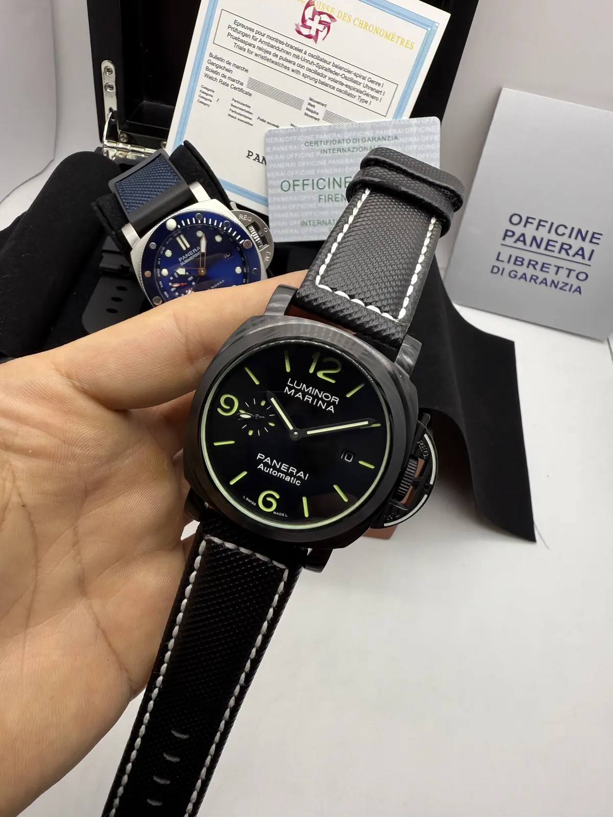 Panerai Marina Preto Dial Preto