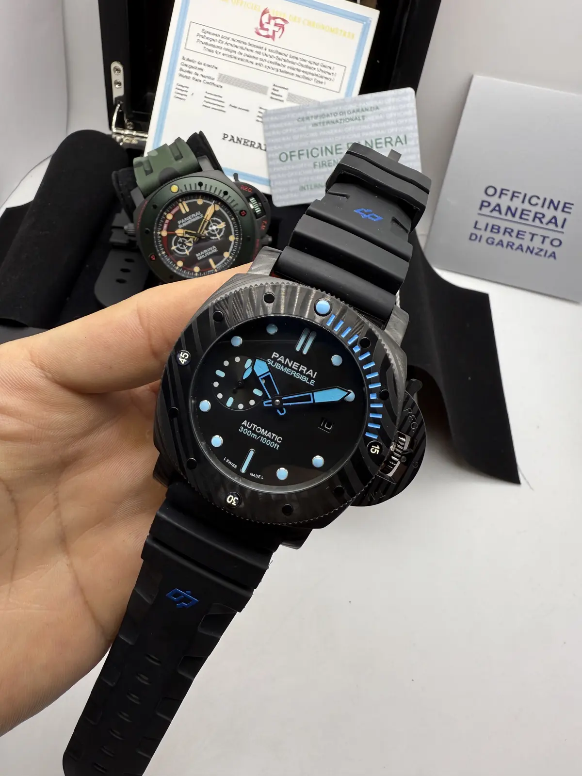 Panerai Submersible Preto Dial Preto